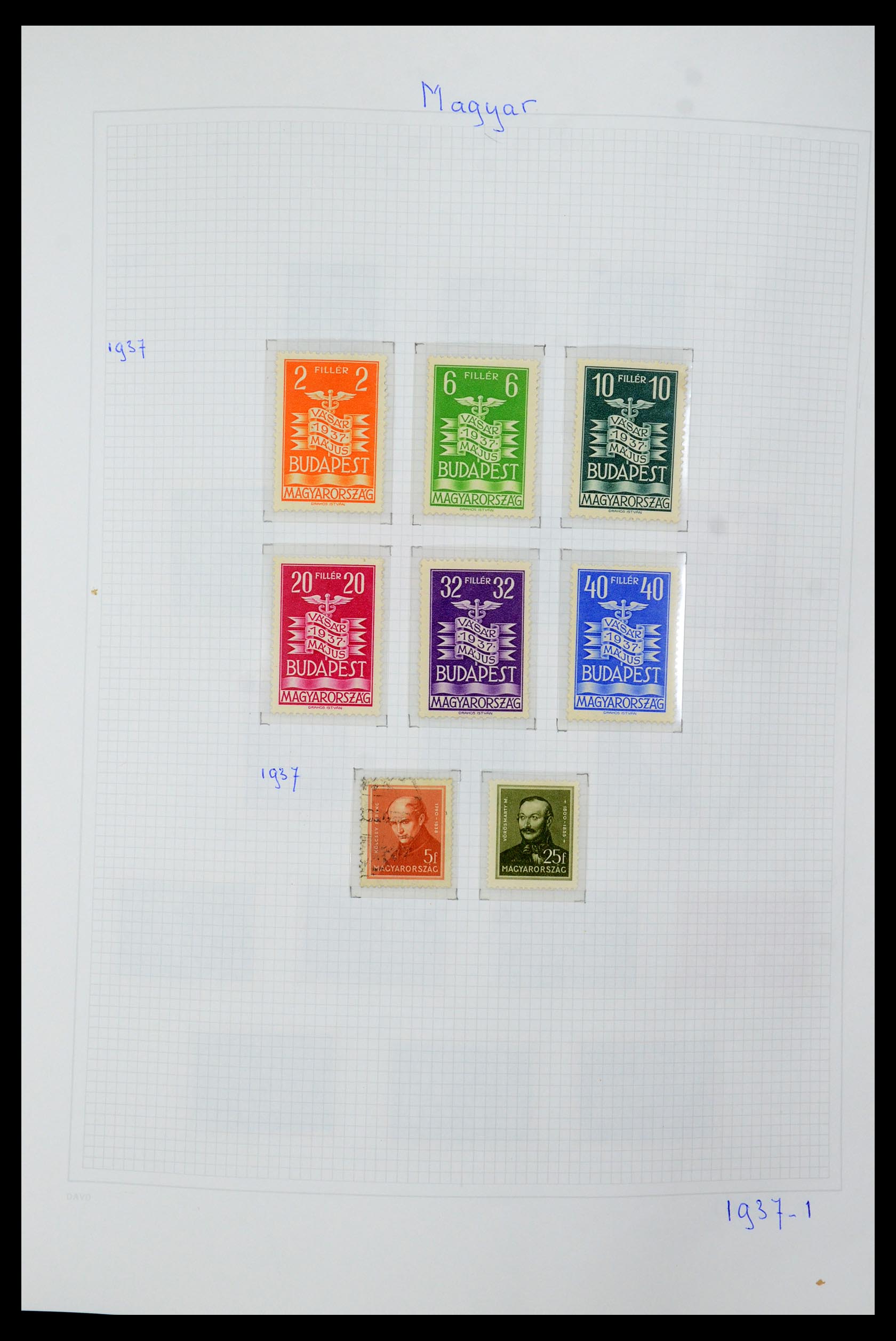 36401 032 - Postzegelverzameling 36401 Hongarije 1871-2005.