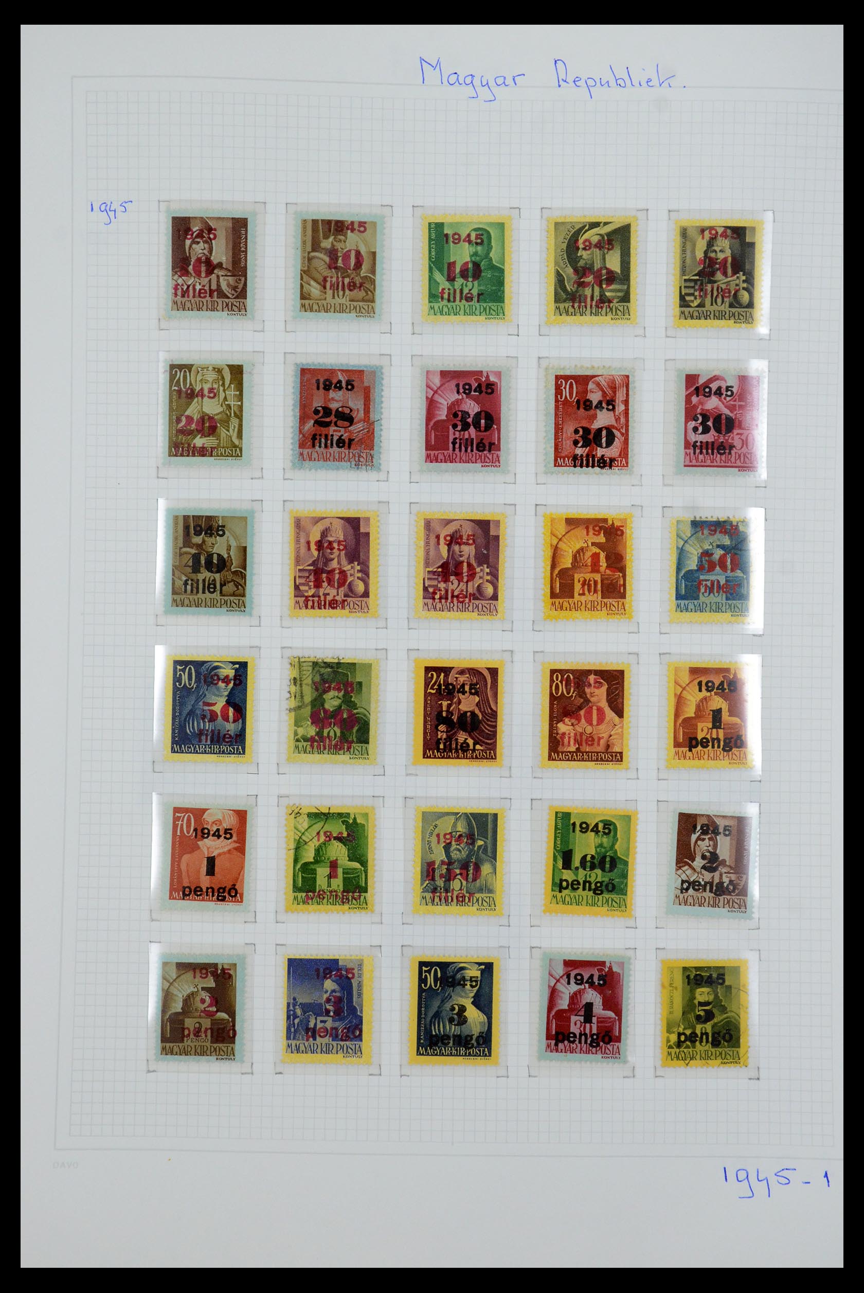 36401 052 - Postzegelverzameling 36401 Hongarije 1871-2005.