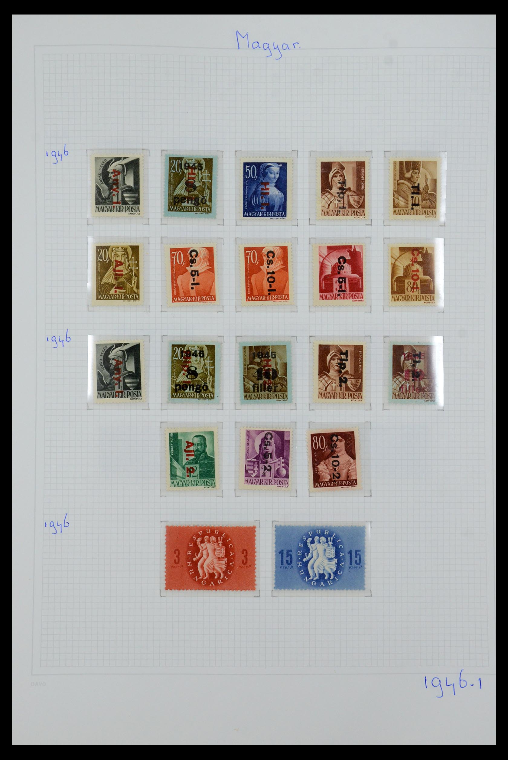 36401 057 - Postzegelverzameling 36401 Hongarije 1871-2005.