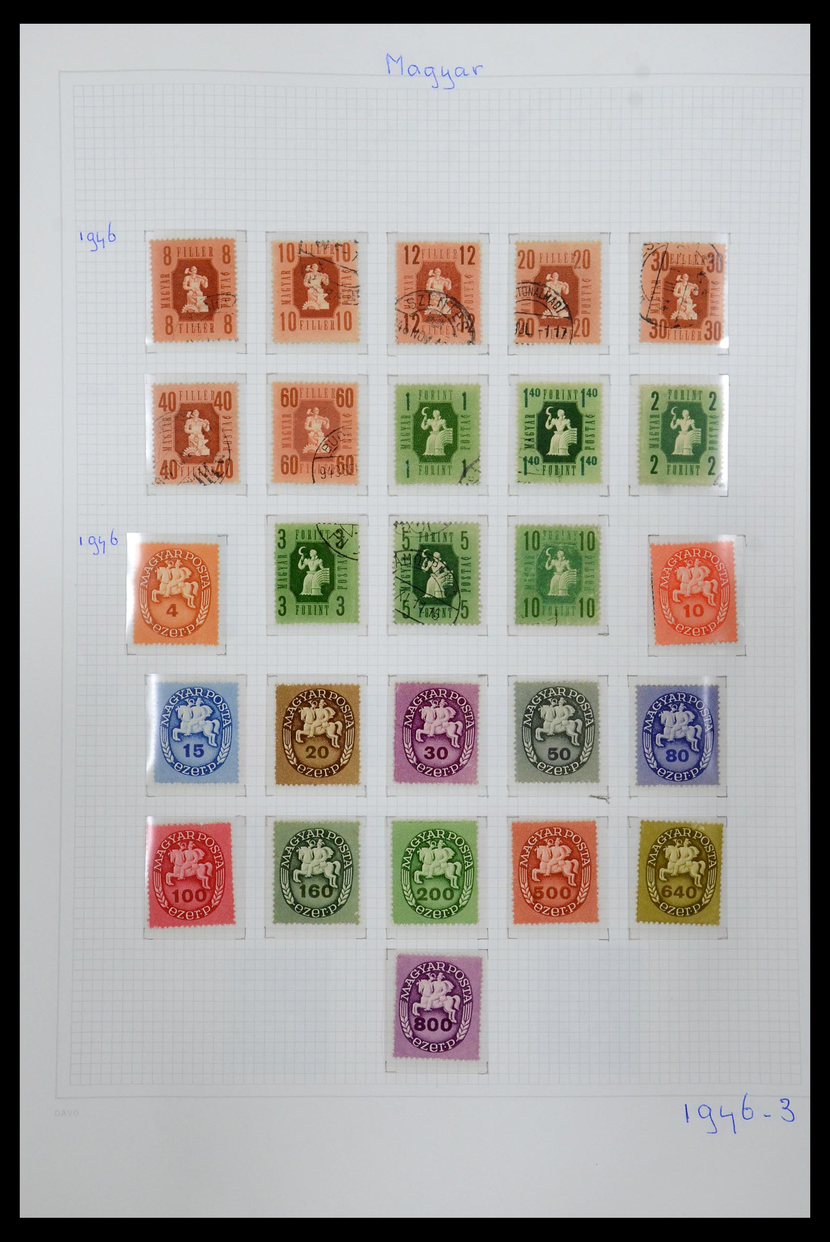 36401 059 - Postzegelverzameling 36401 Hongarije 1871-2005.