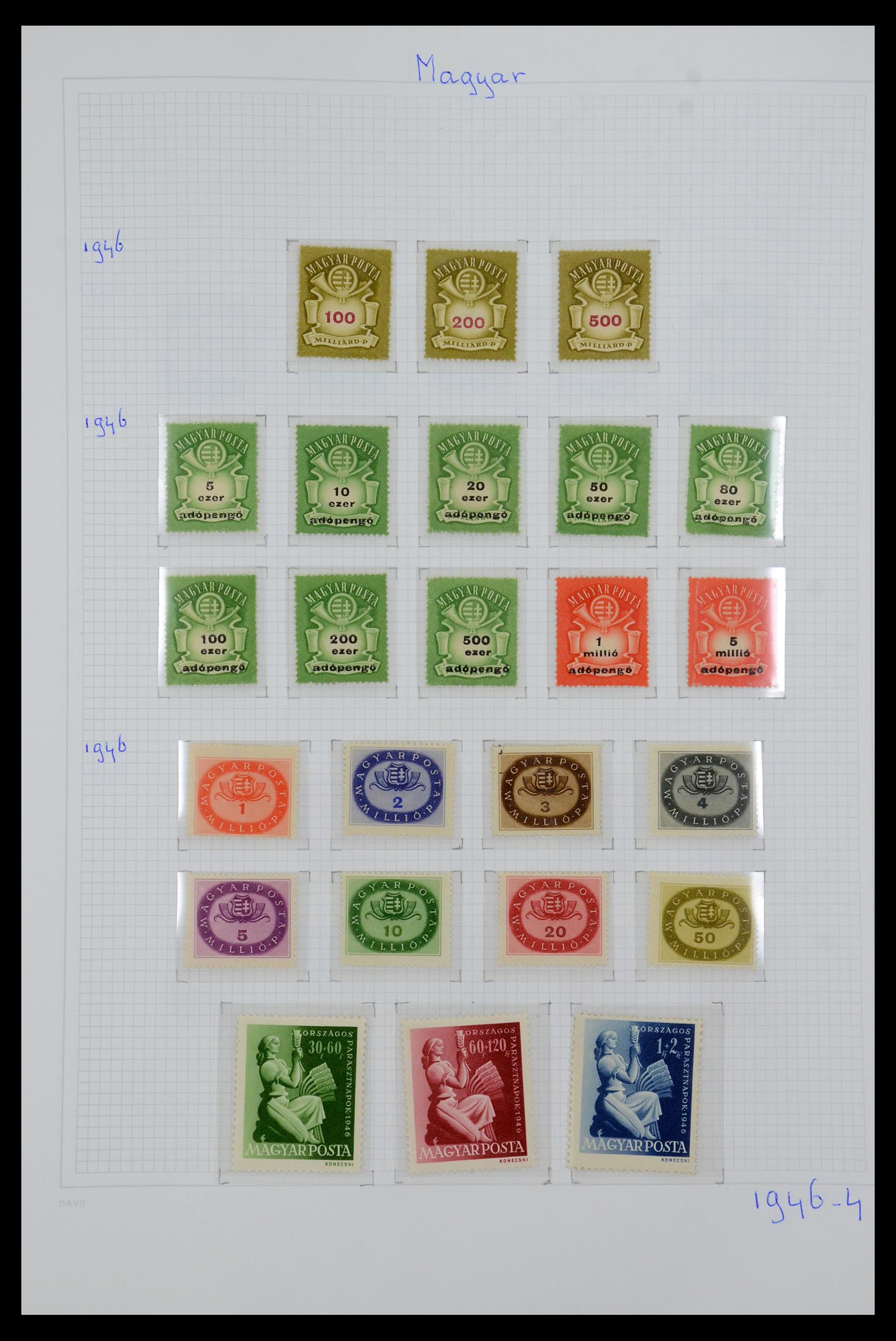36401 060 - Postzegelverzameling 36401 Hongarije 1871-2005.