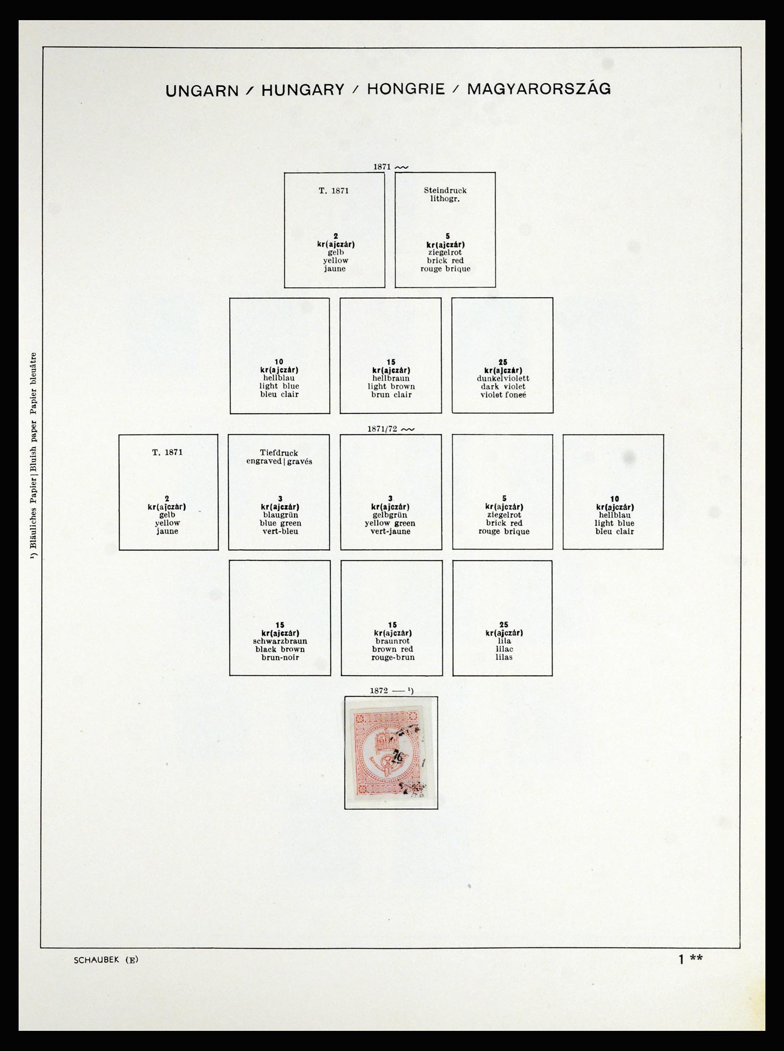 36402 002 - Postzegelverzameling 36402 Hongarije 1871-1974.