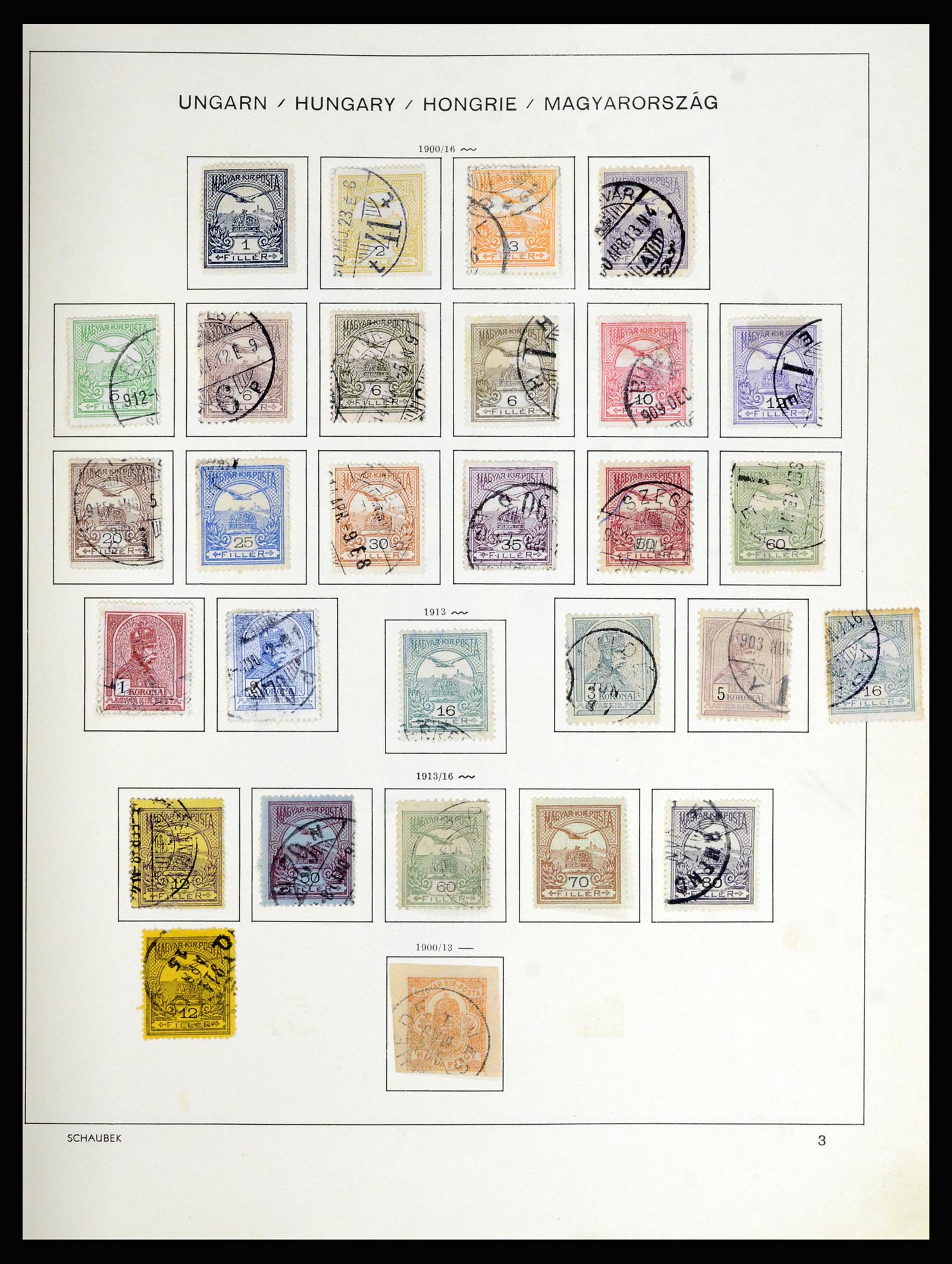 36402 006 - Postzegelverzameling 36402 Hongarije 1871-1974.