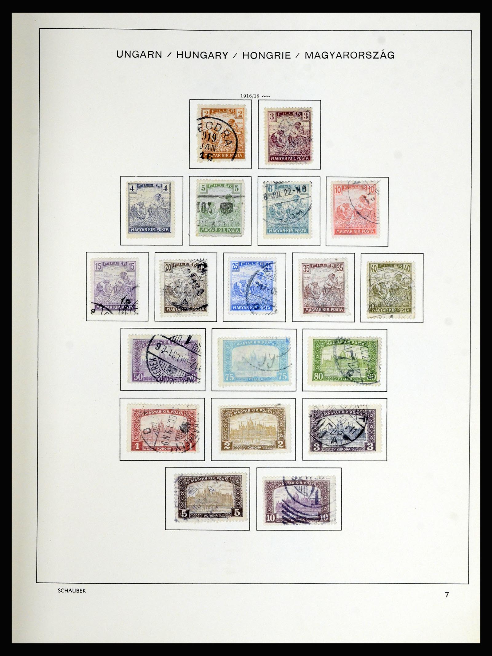 36402 016 - Postzegelverzameling 36402 Hongarije 1871-1974.