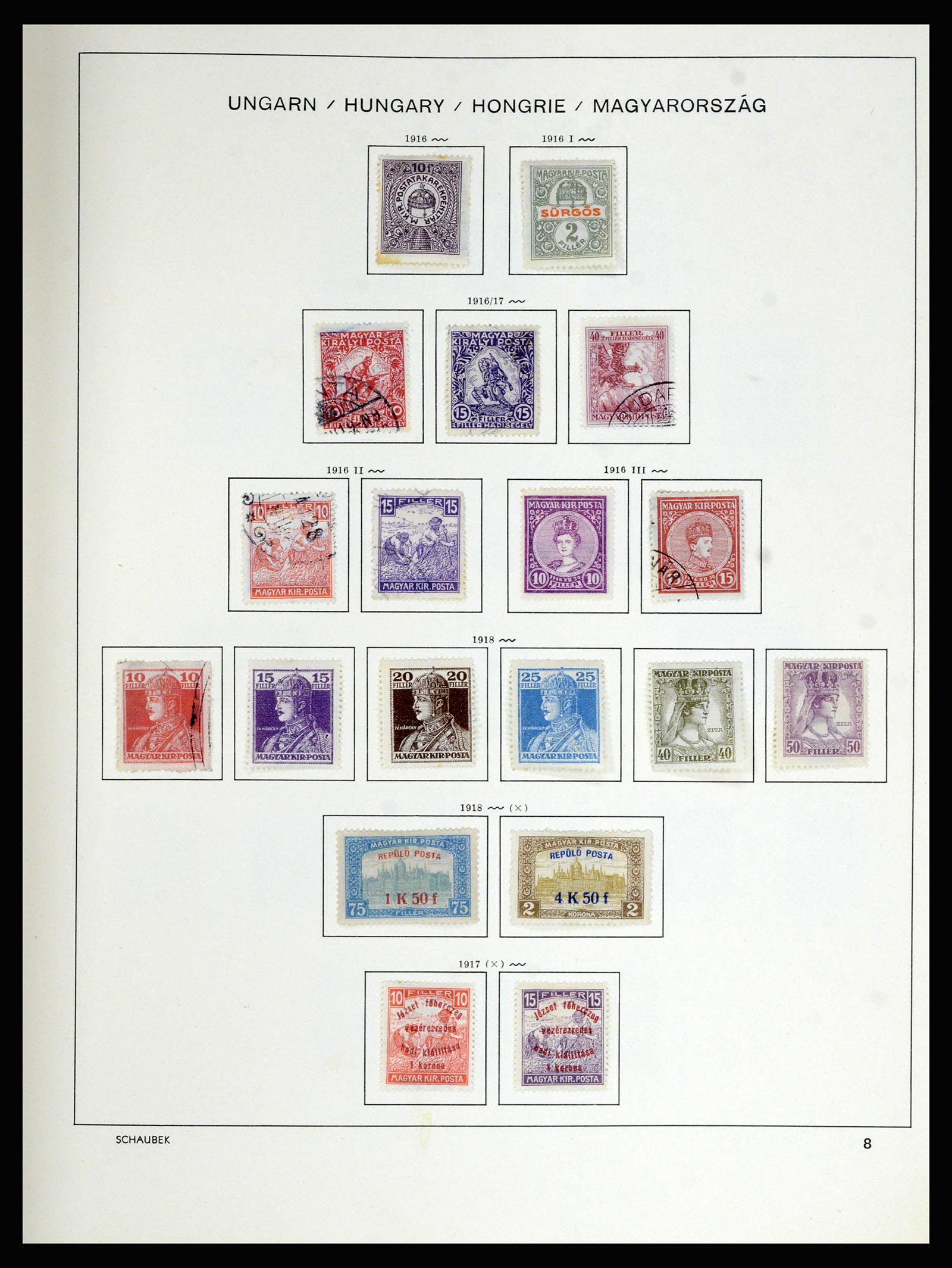 36402 017 - Postzegelverzameling 36402 Hongarije 1871-1974.