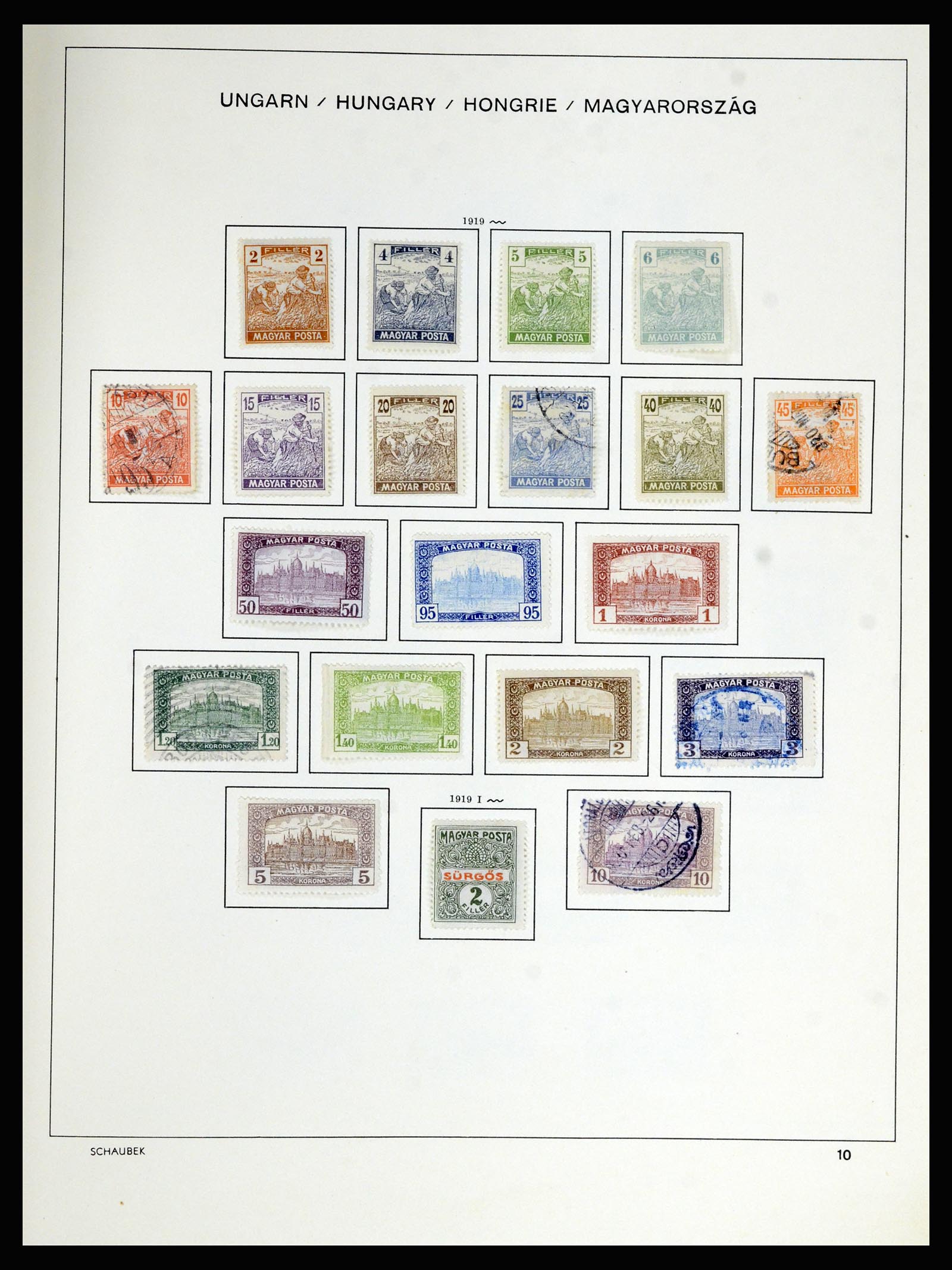 36402 019 - Stamp collection 36402 Hungary 1871-1974.