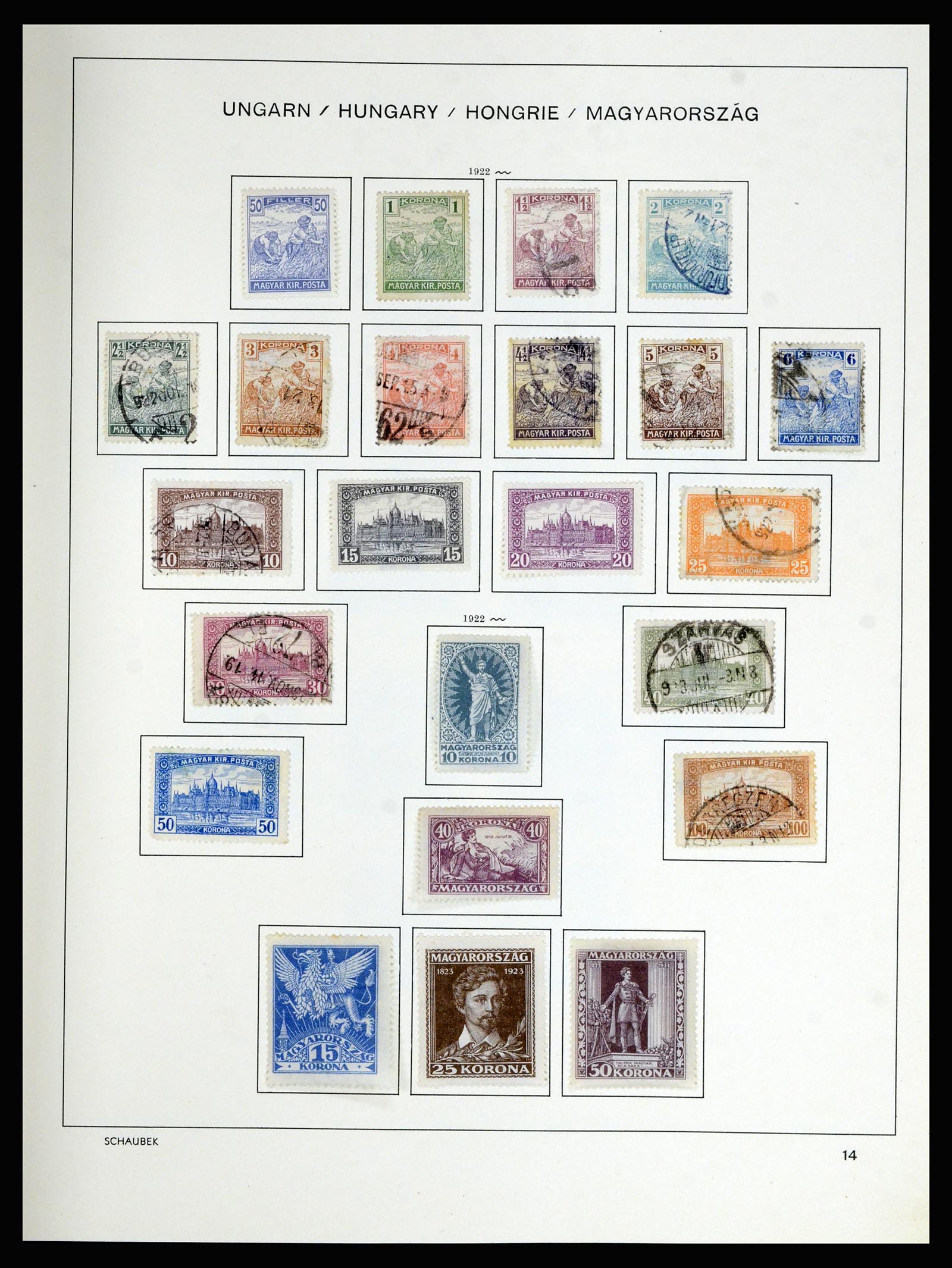 36402 023 - Postzegelverzameling 36402 Hongarije 1871-1974.