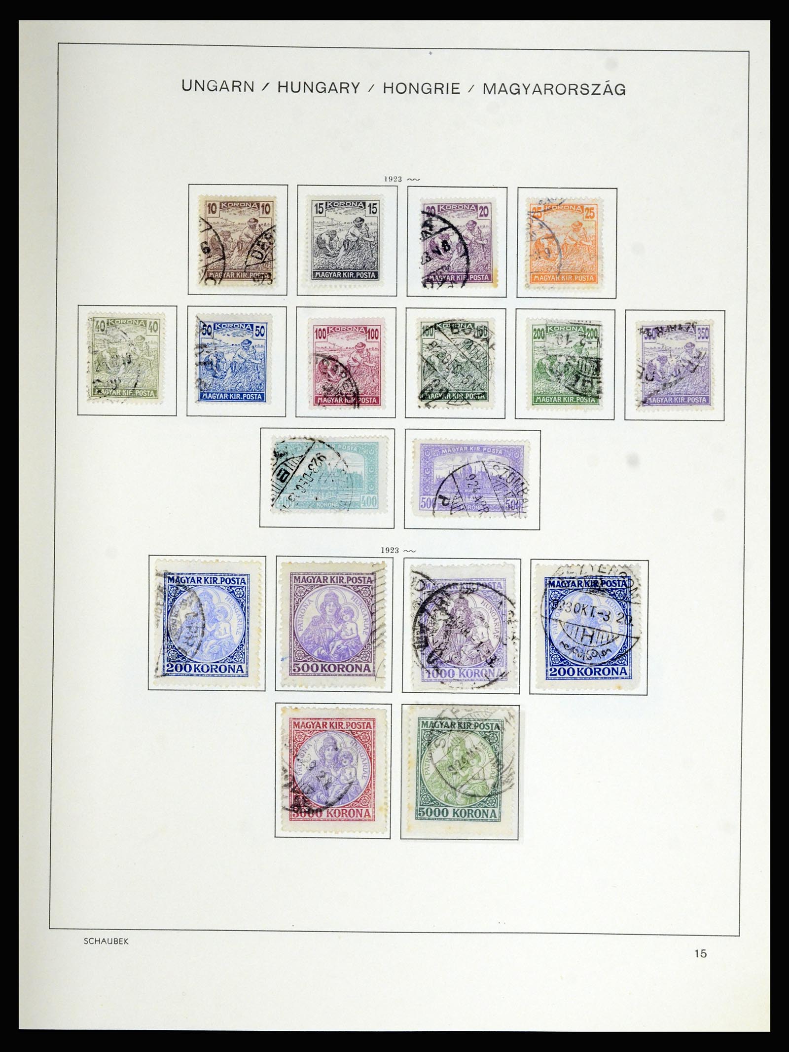 36402 024 - Postzegelverzameling 36402 Hongarije 1871-1974.