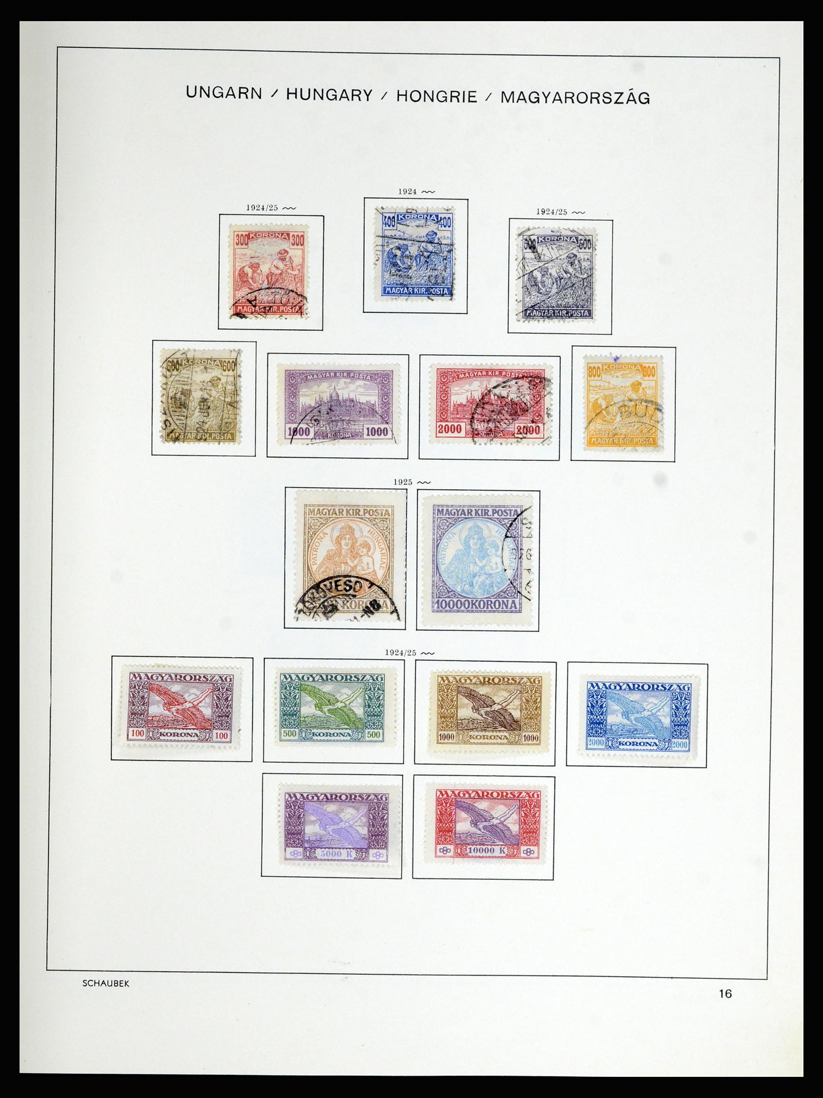 36402 025 - Postzegelverzameling 36402 Hongarije 1871-1974.