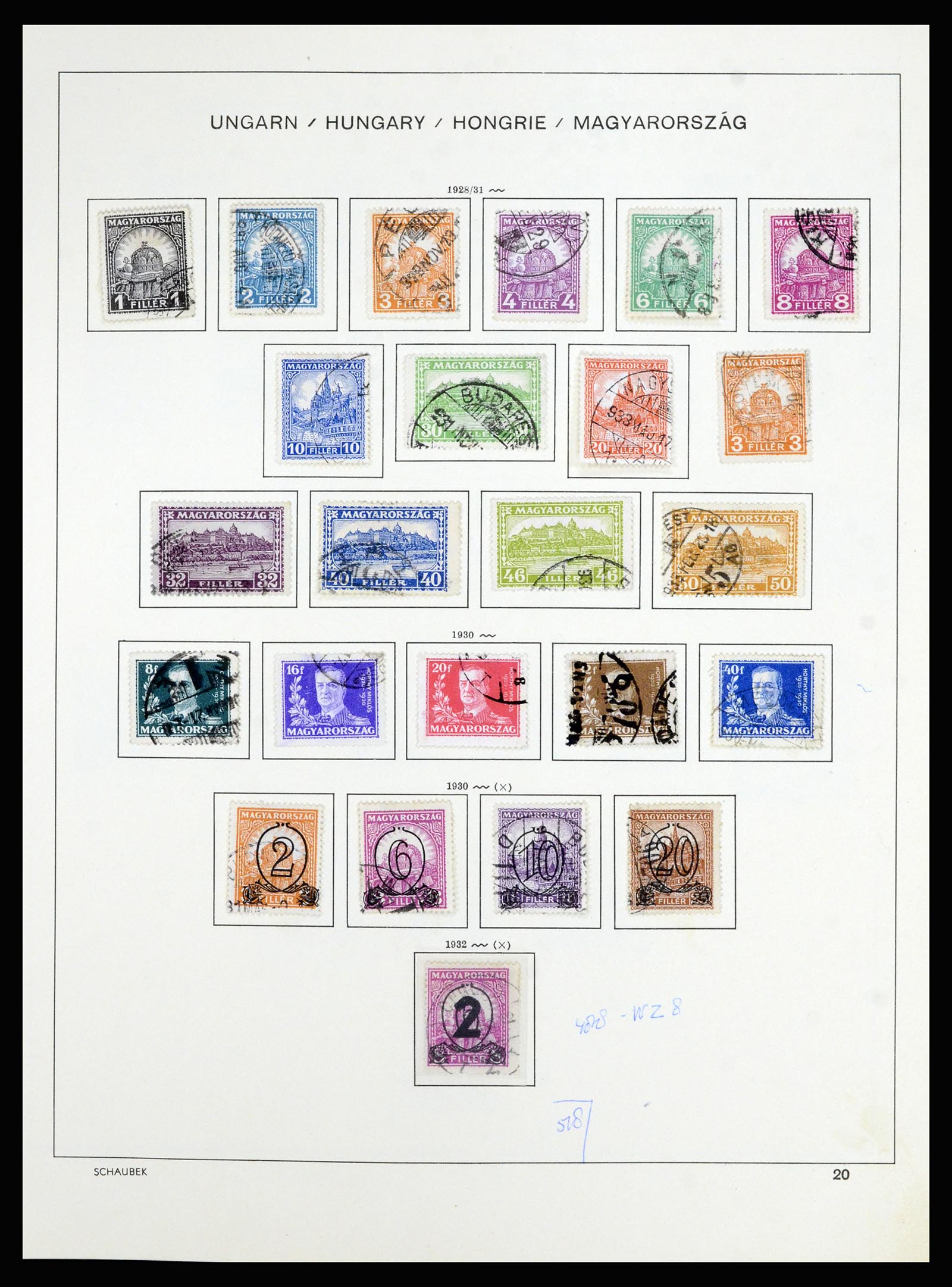 36402 031 - Postzegelverzameling 36402 Hongarije 1871-1974.