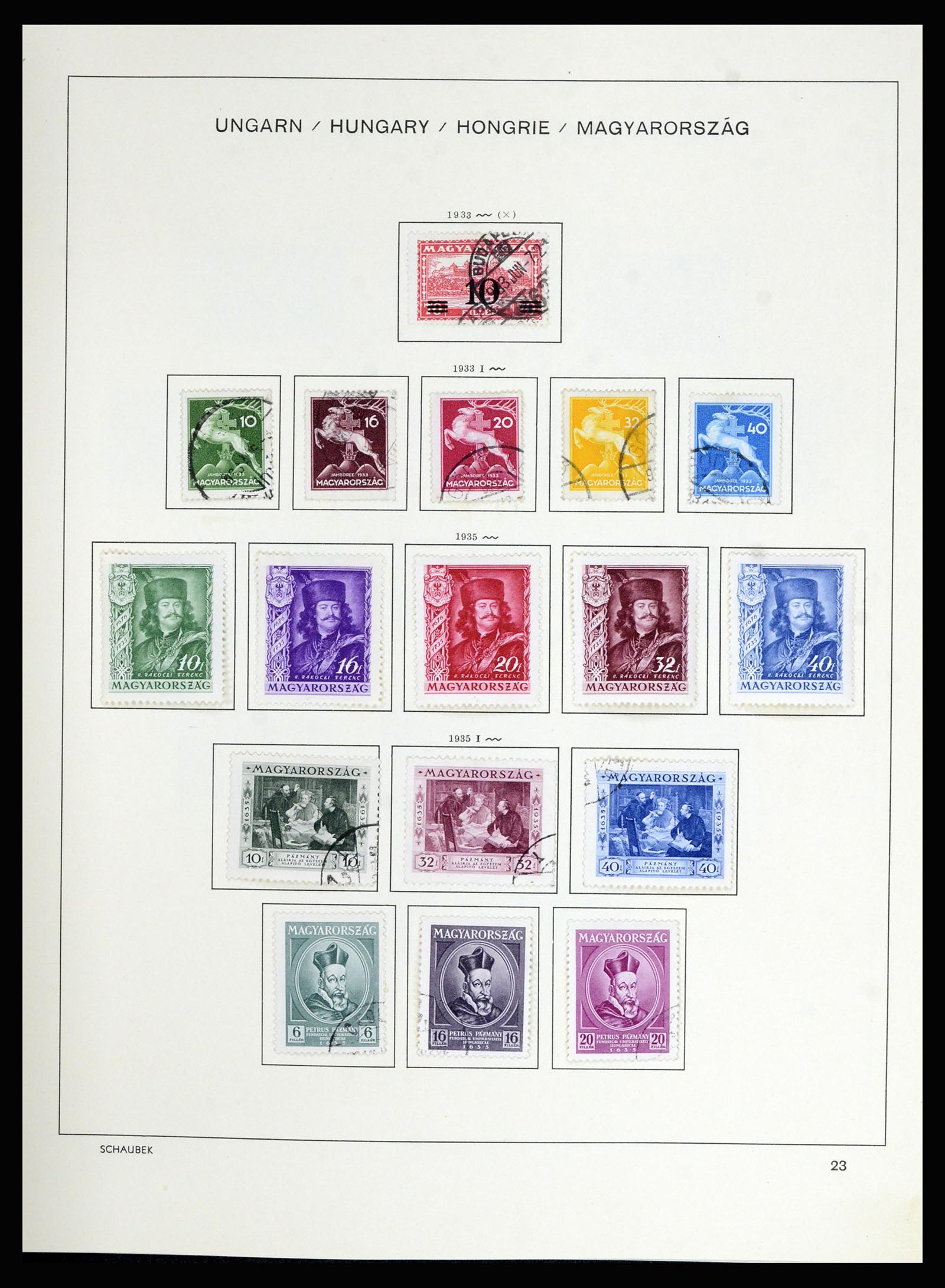 36402 035 - Postzegelverzameling 36402 Hongarije 1871-1974.