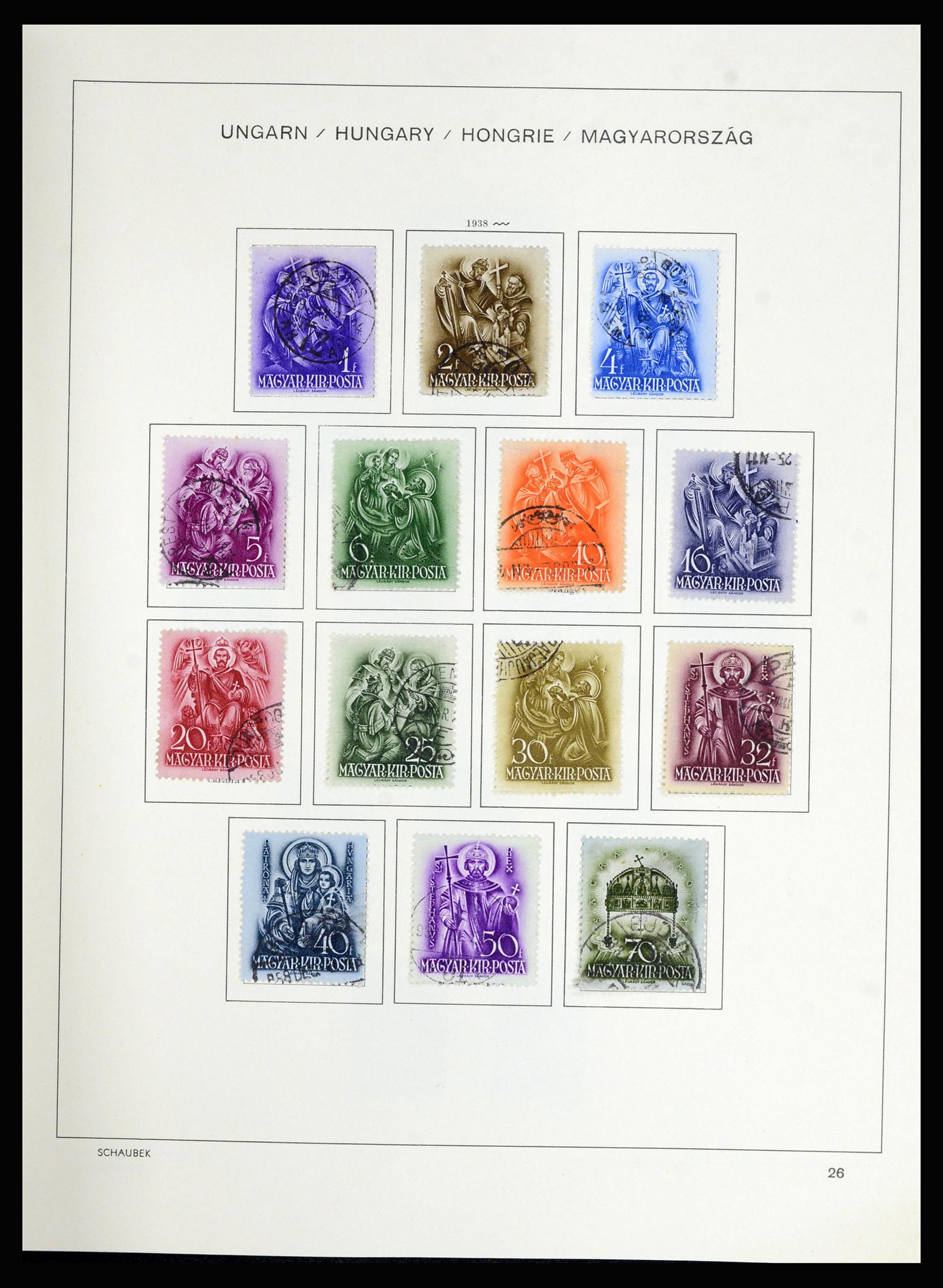 36402 038 - Postzegelverzameling 36402 Hongarije 1871-1974.