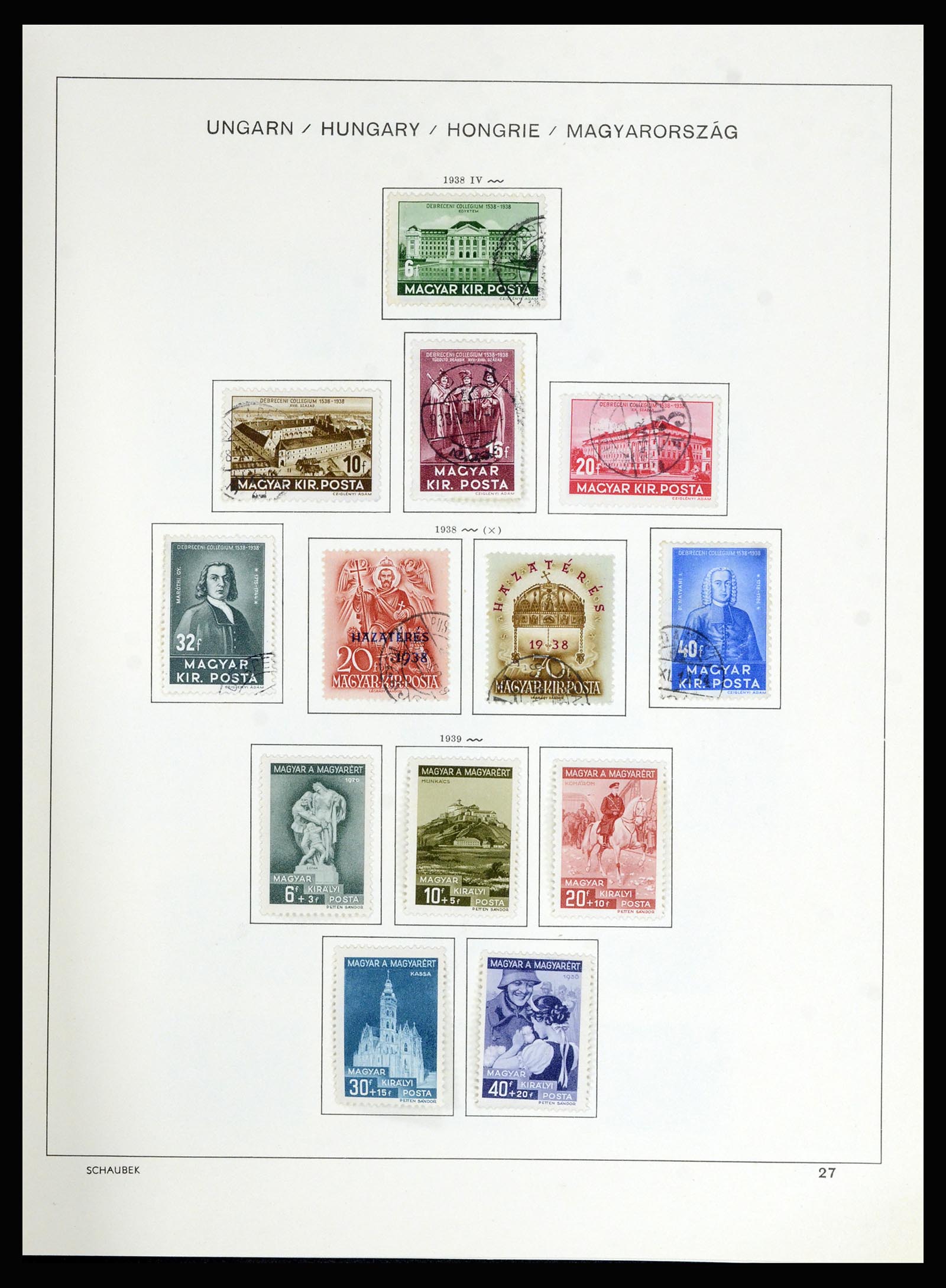36402 039 - Postzegelverzameling 36402 Hongarije 1871-1974.