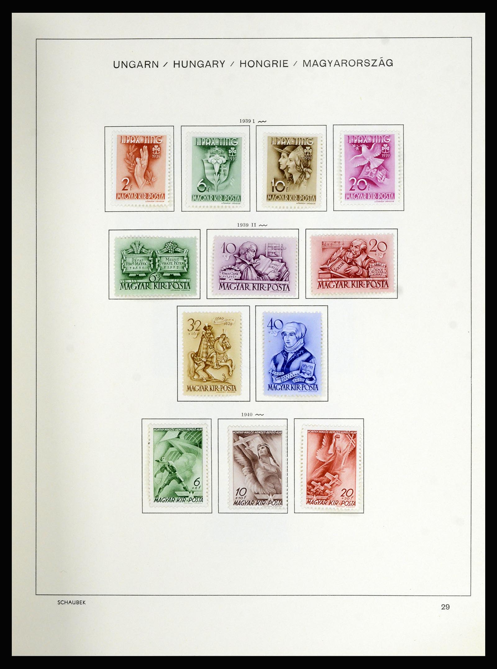36402 041 - Postzegelverzameling 36402 Hongarije 1871-1974.