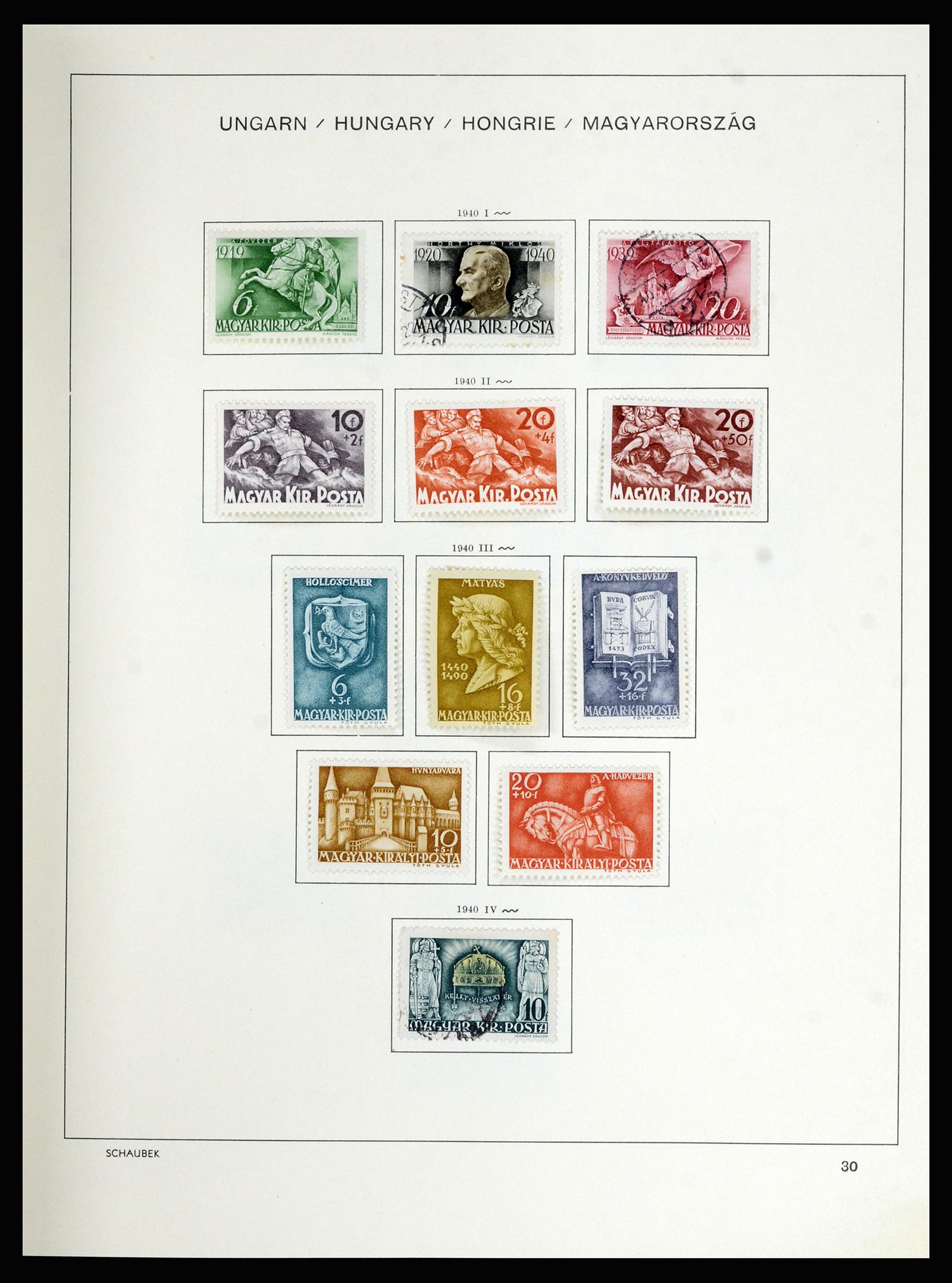 36402 042 - Postzegelverzameling 36402 Hongarije 1871-1974.