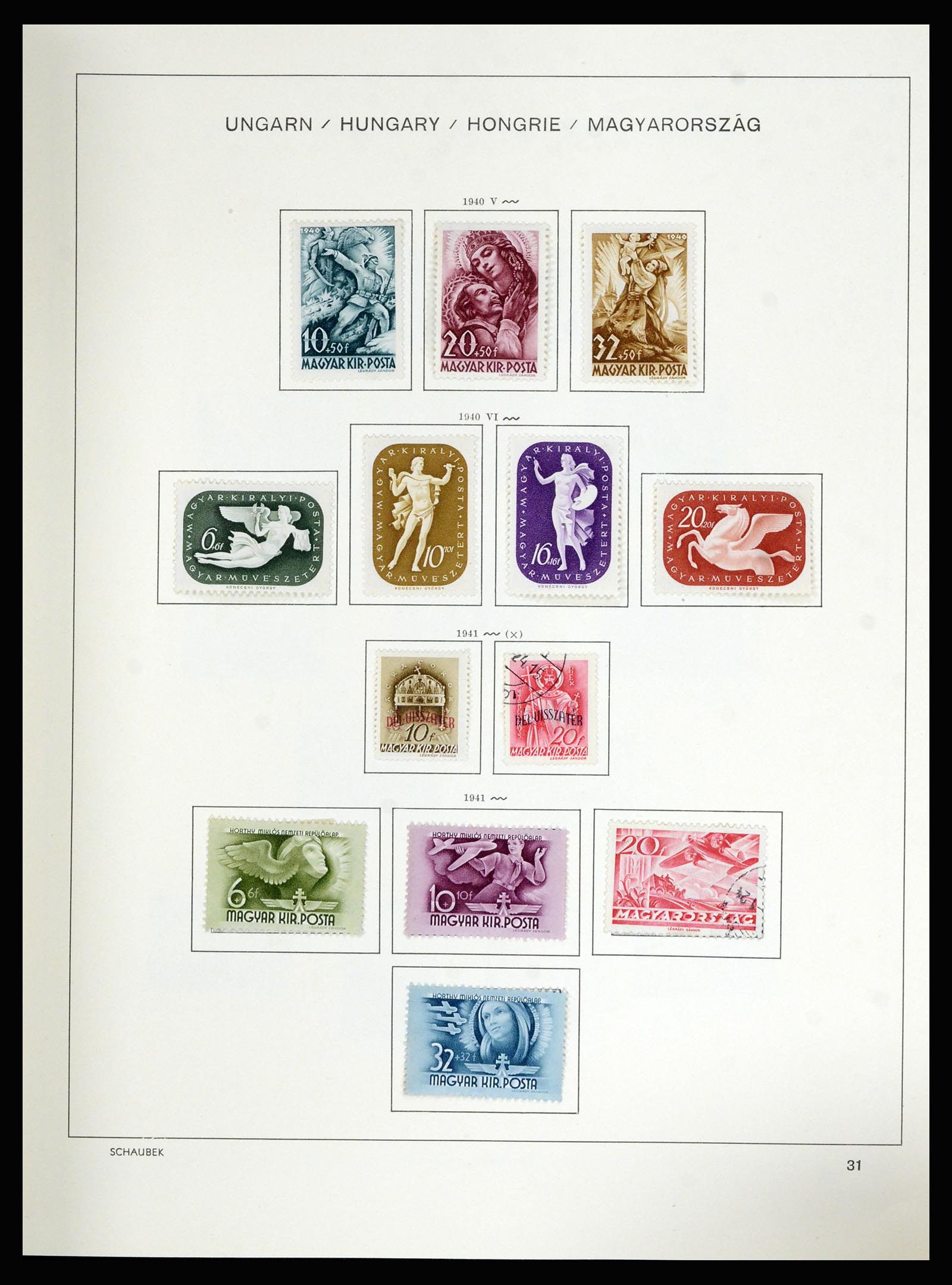 36402 043 - Postzegelverzameling 36402 Hongarije 1871-1974.