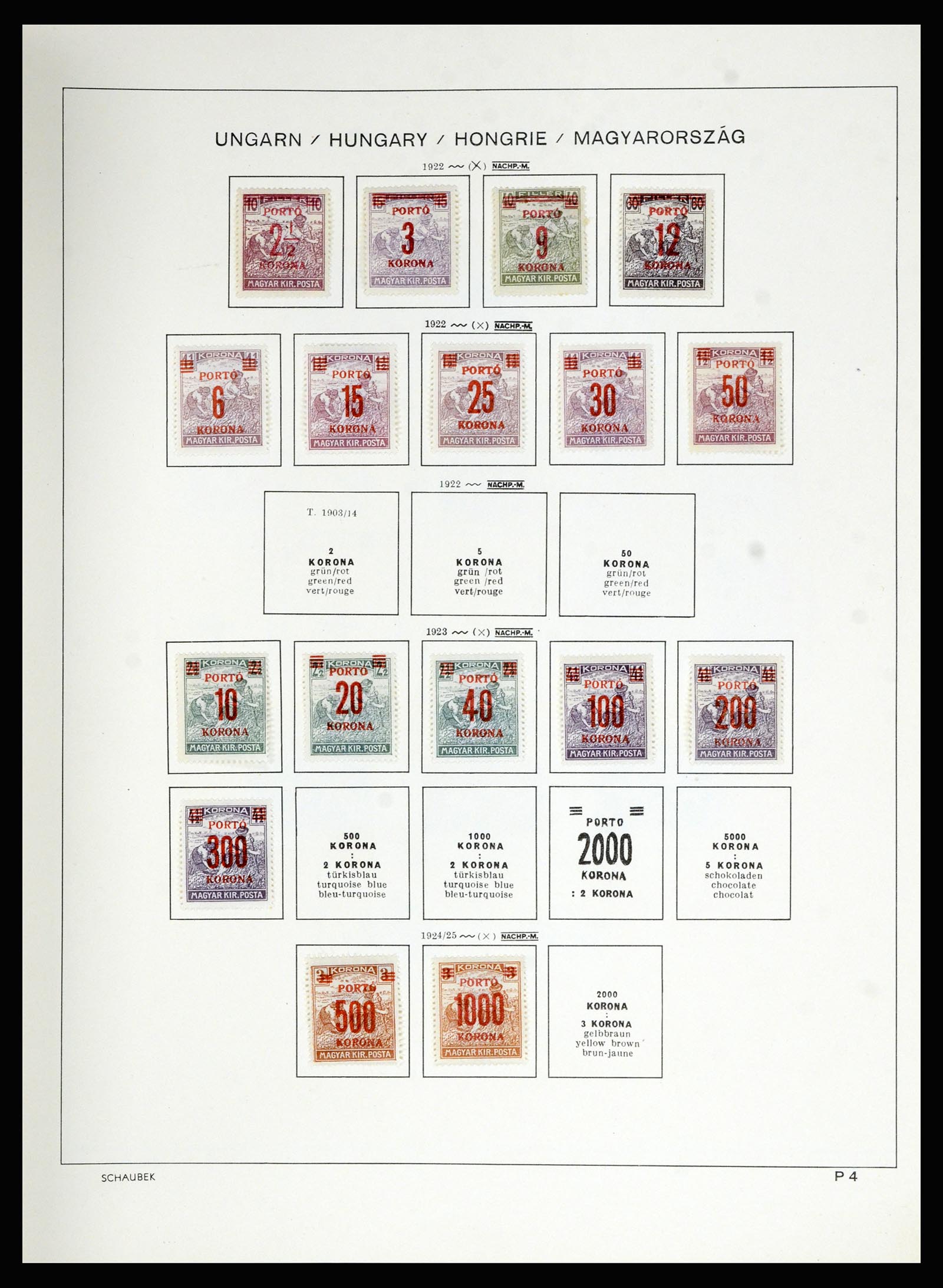 36402 055 - Postzegelverzameling 36402 Hongarije 1871-1974.