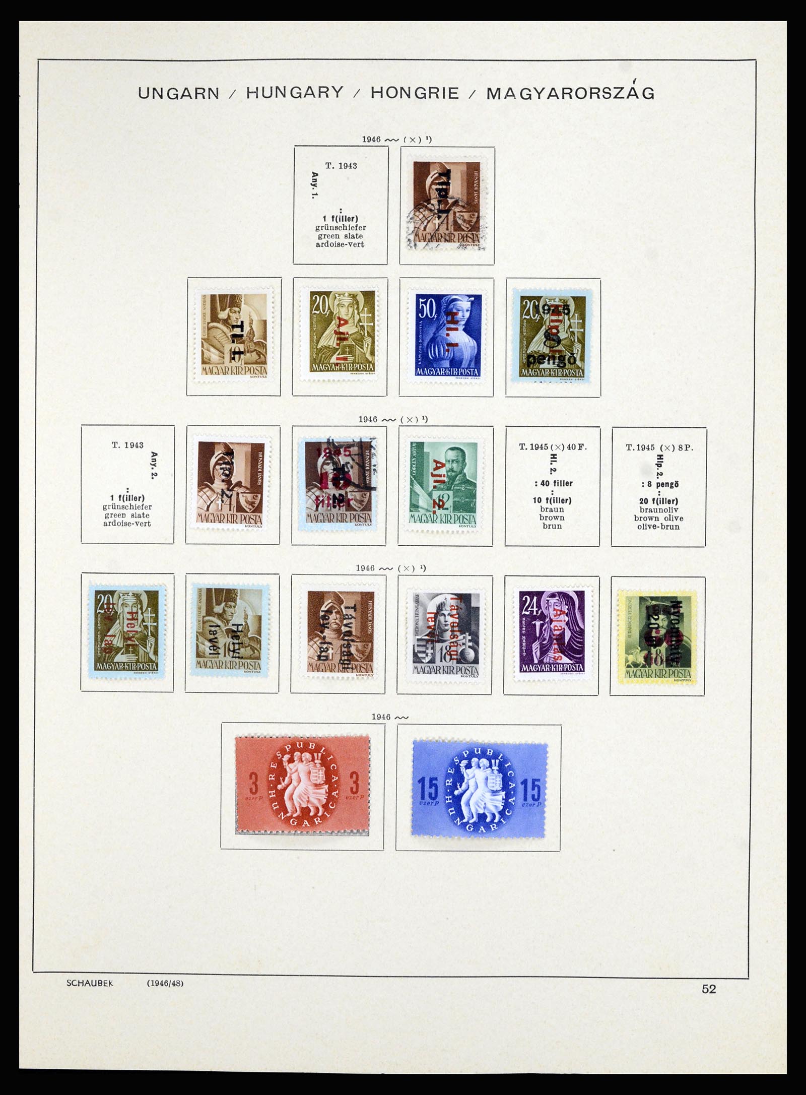 36402 070 - Postzegelverzameling 36402 Hongarije 1871-1974.
