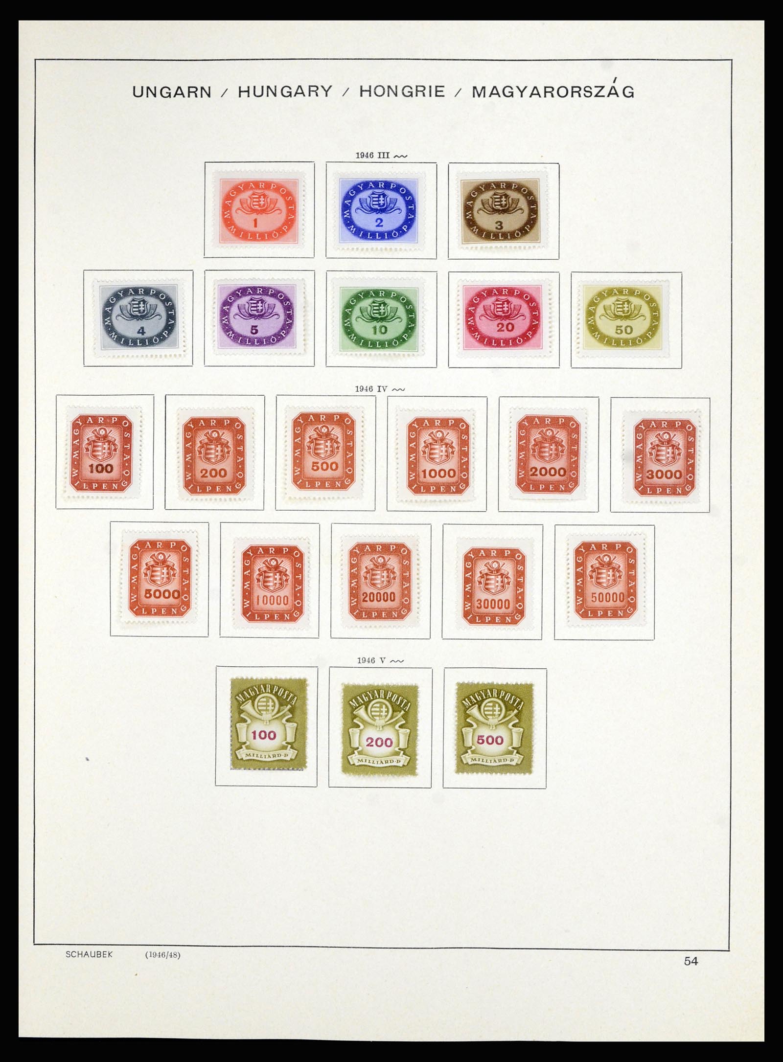 36402 072 - Stamp collection 36402 Hungary 1871-1974.