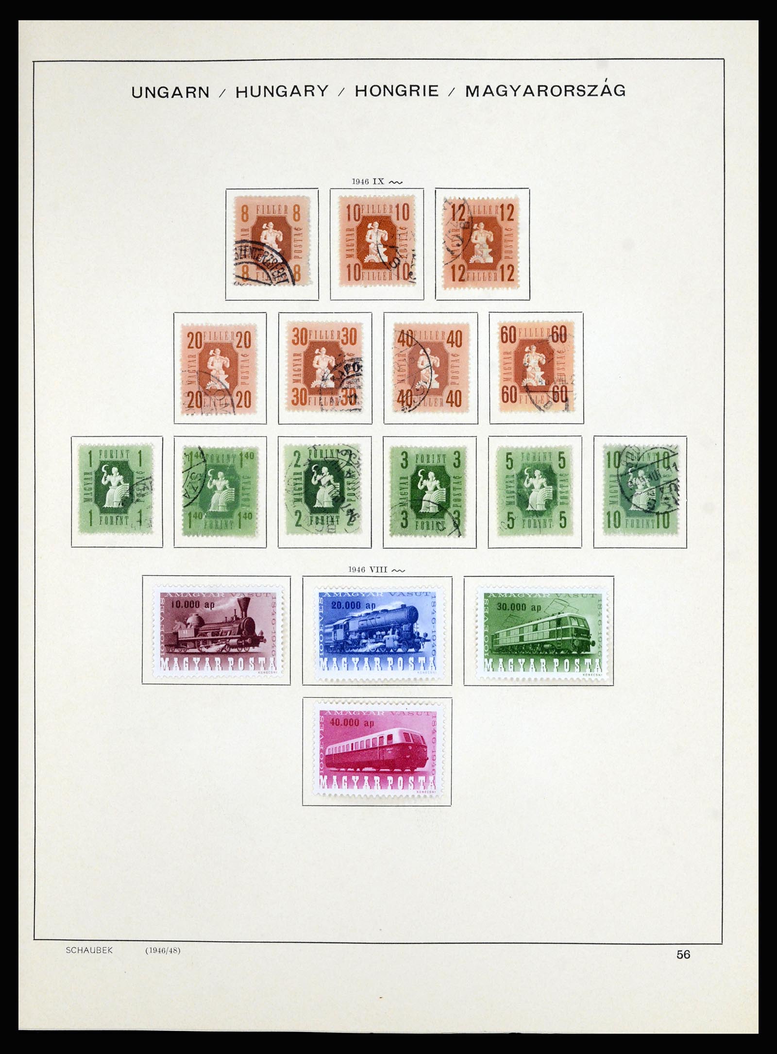 36402 074 - Postzegelverzameling 36402 Hongarije 1871-1974.