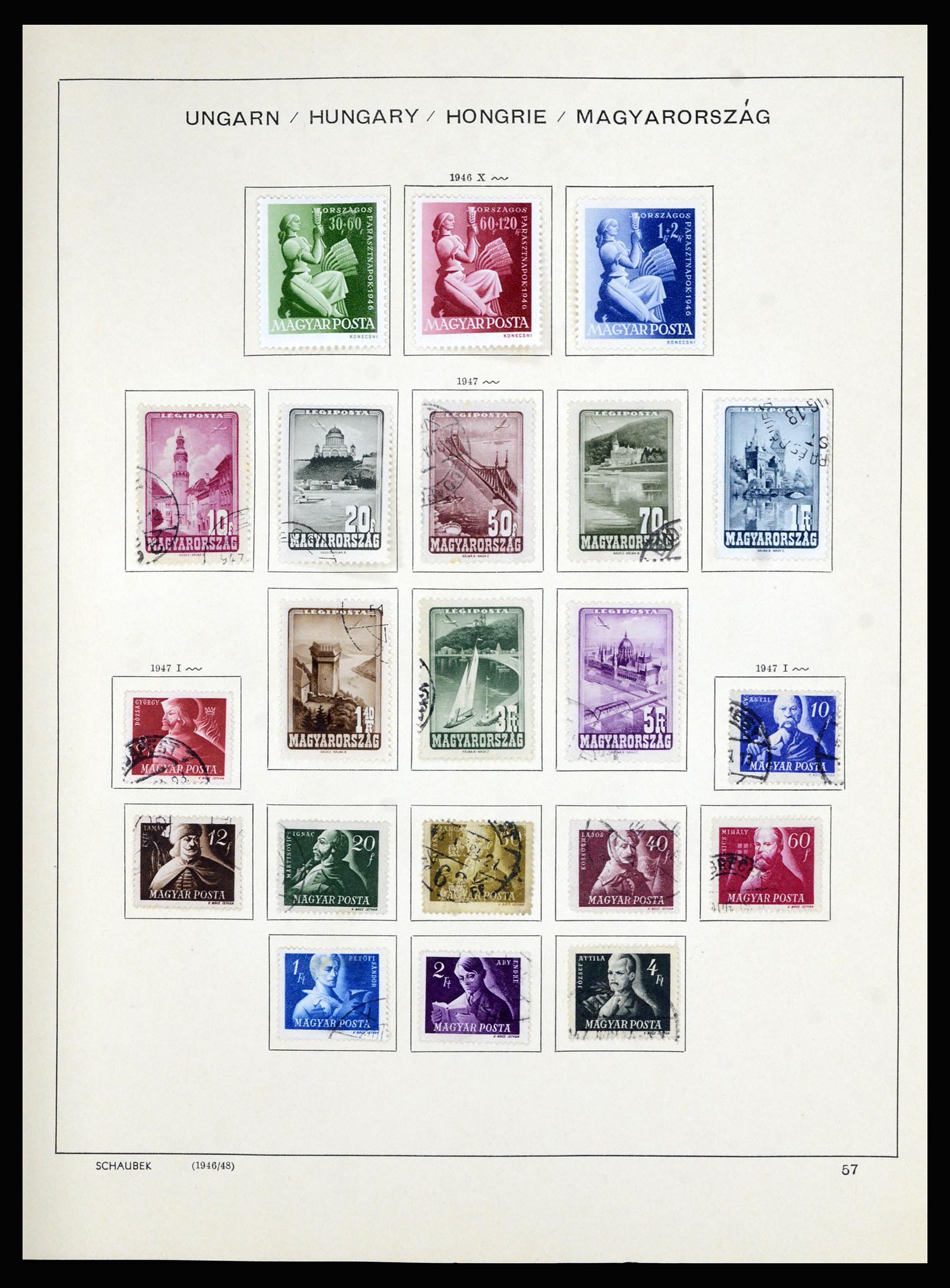 36402 075 - Postzegelverzameling 36402 Hongarije 1871-1974.