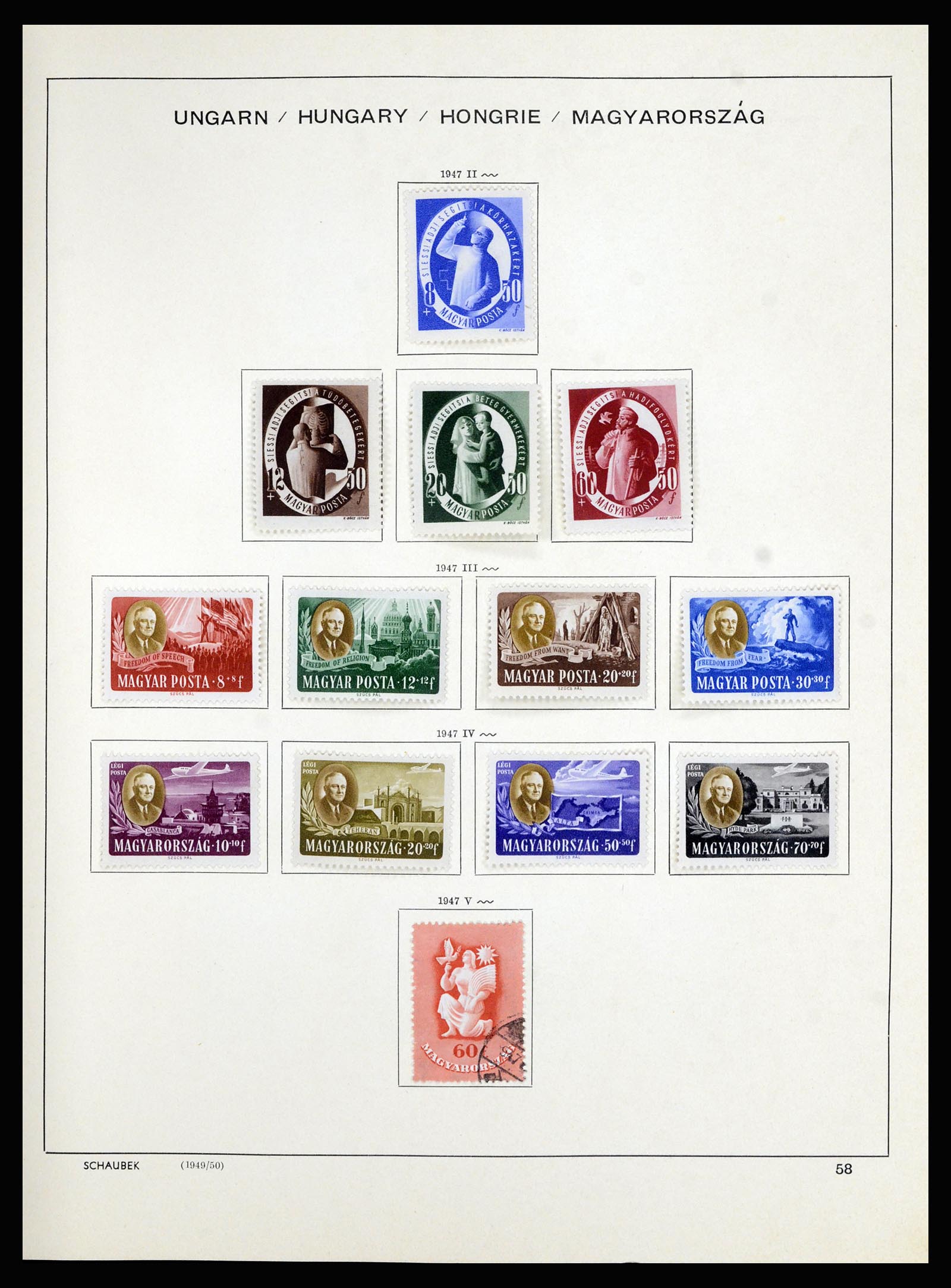36402 076 - Postzegelverzameling 36402 Hongarije 1871-1974.