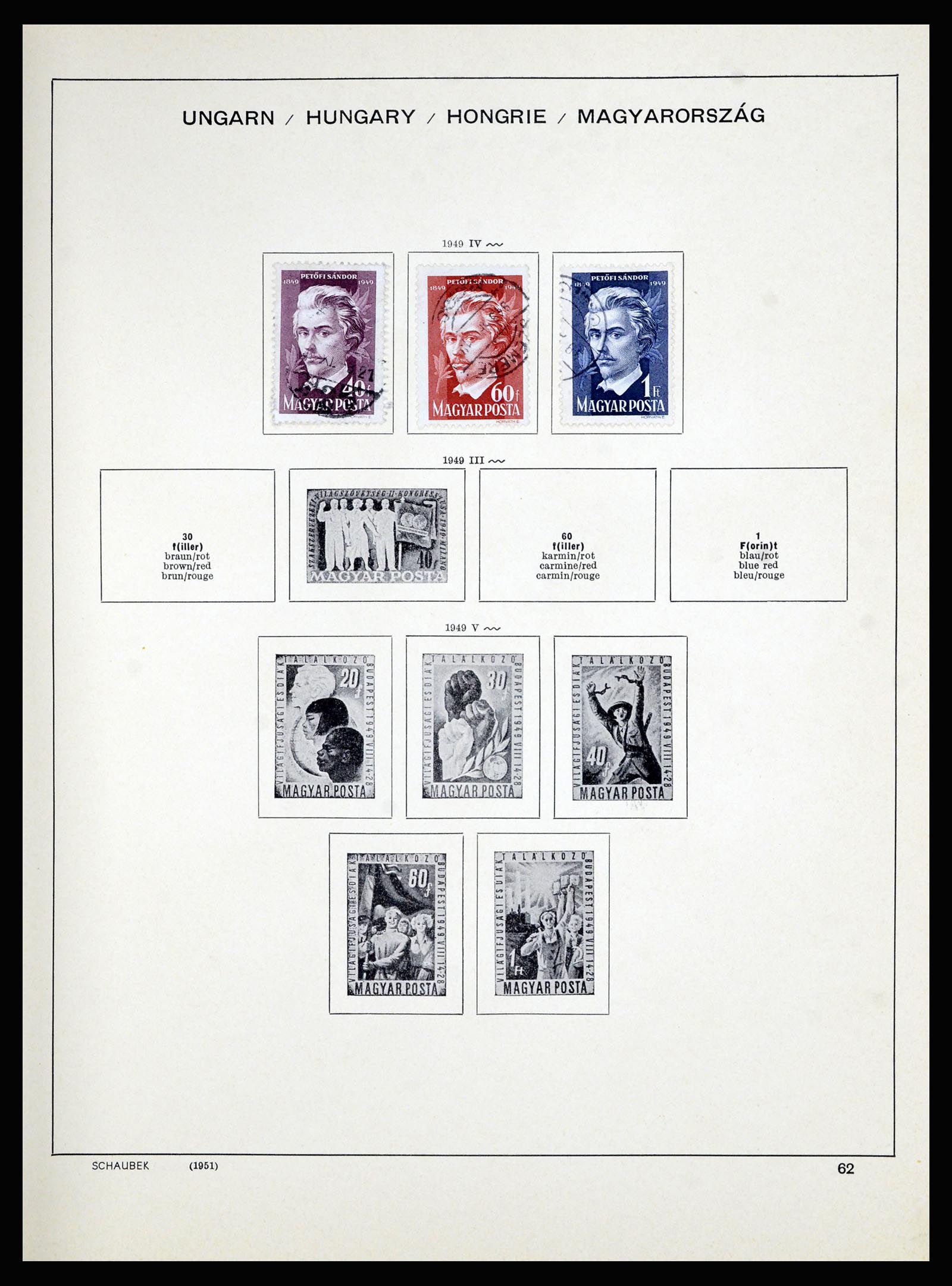 36402 080 - Postzegelverzameling 36402 Hongarije 1871-1974.