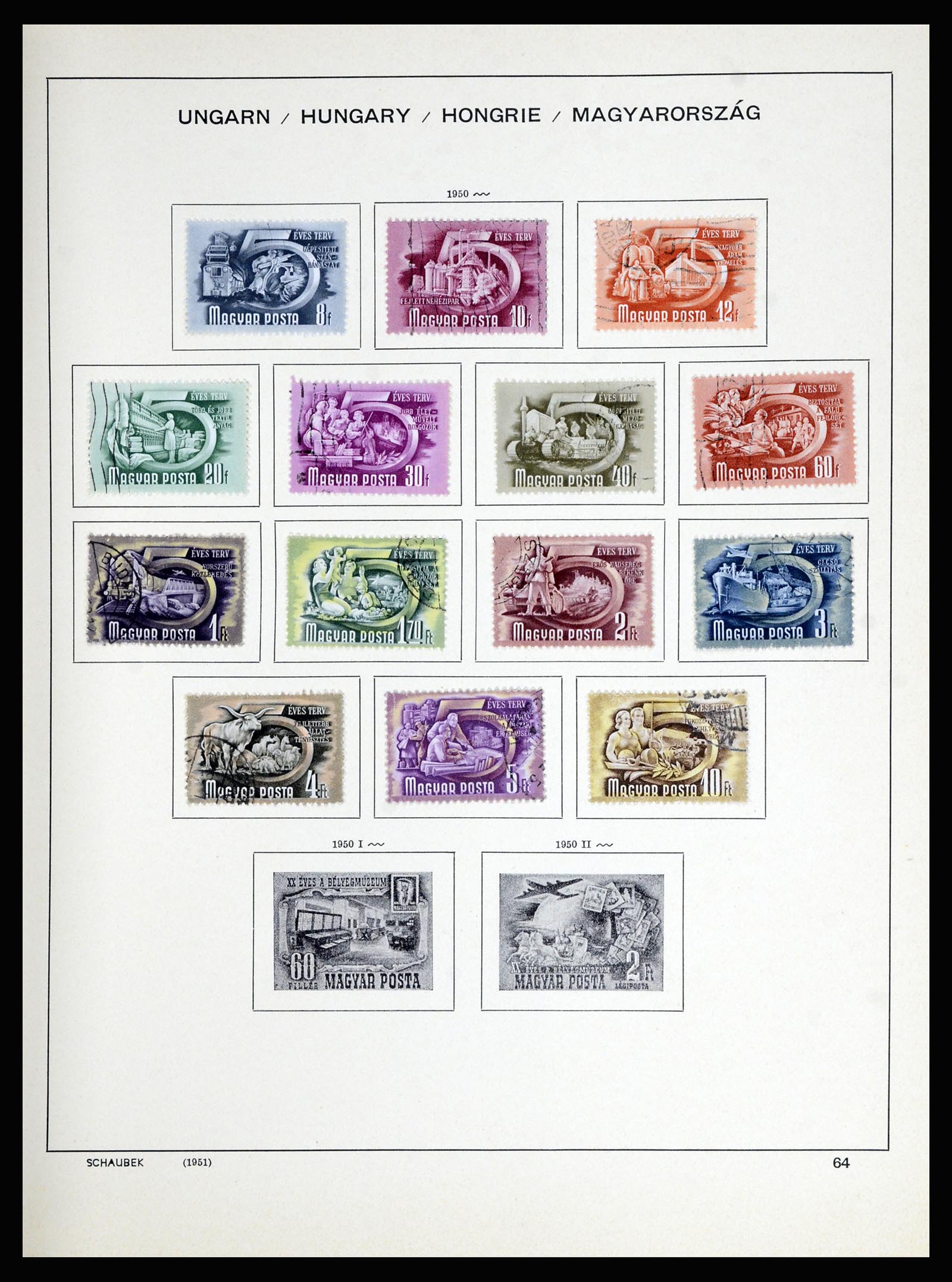 36402 084 - Postzegelverzameling 36402 Hongarije 1871-1974.