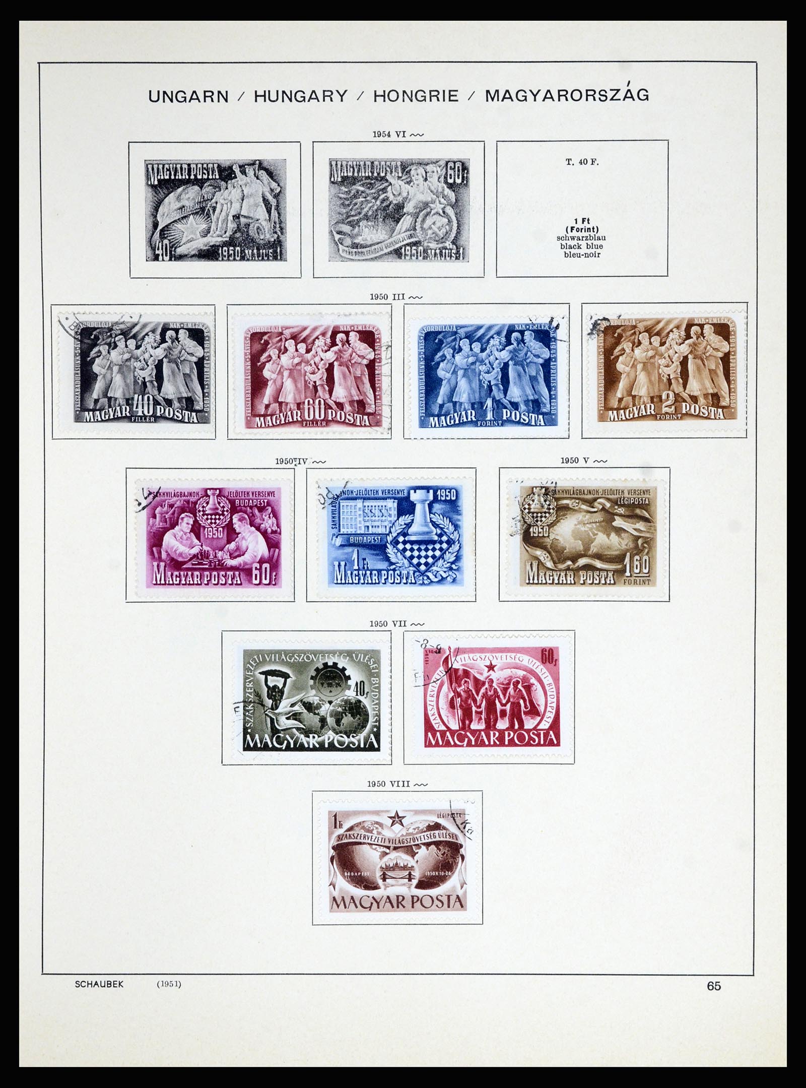 36402 085 - Postzegelverzameling 36402 Hongarije 1871-1974.