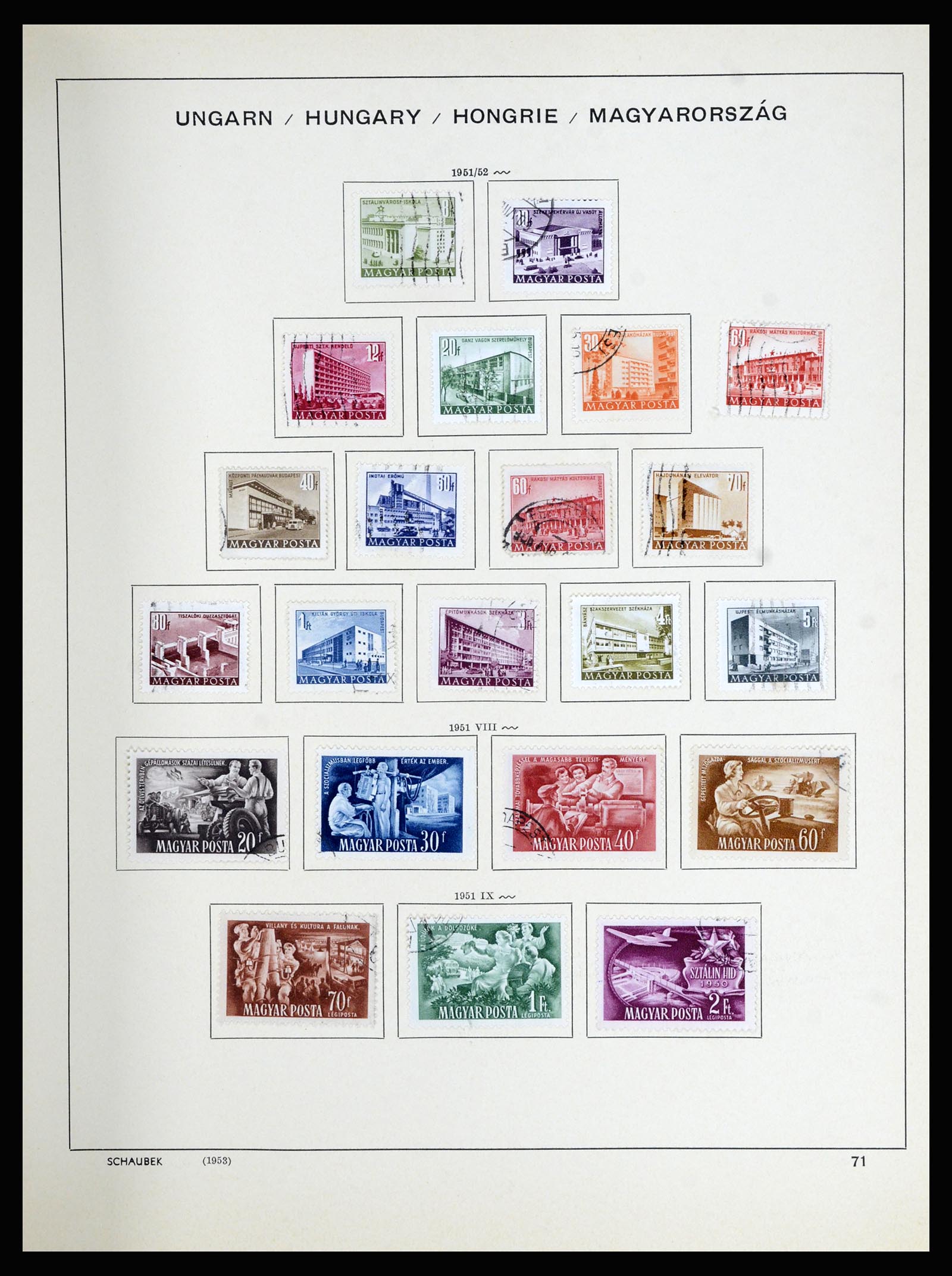 36402 090 - Postzegelverzameling 36402 Hongarije 1871-1974.