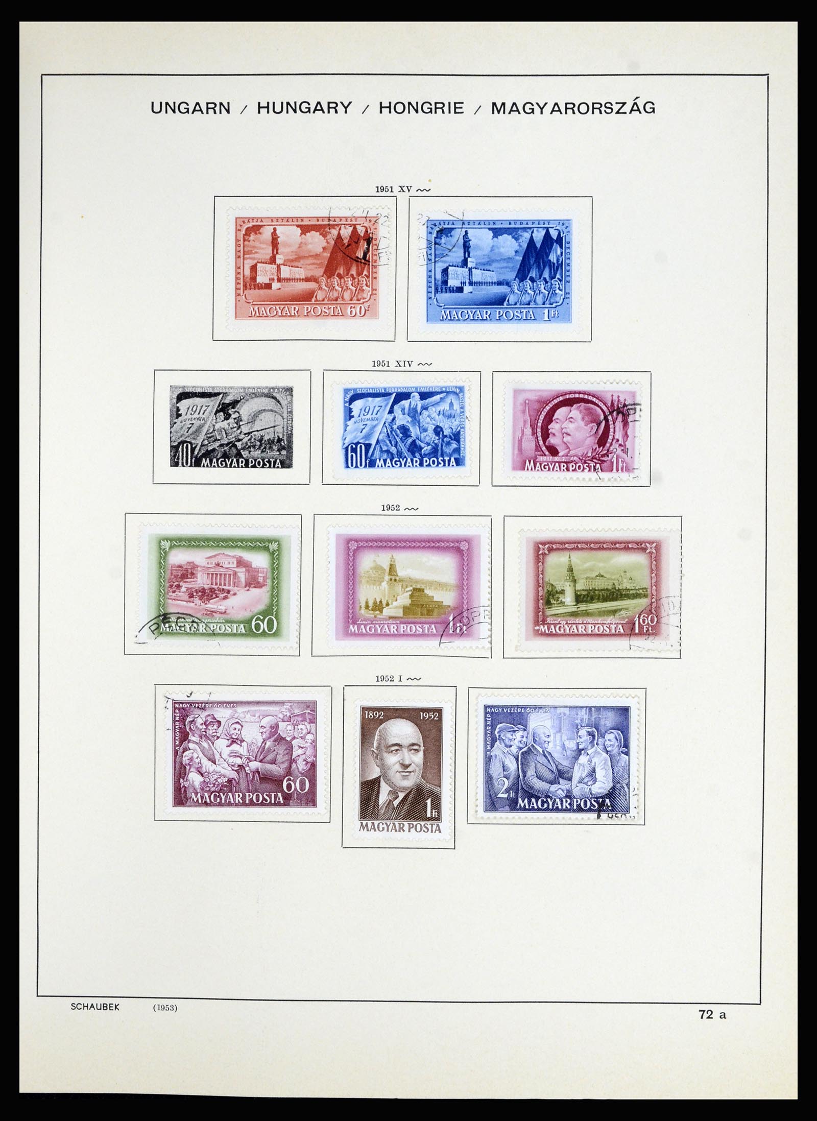36402 093 - Postzegelverzameling 36402 Hongarije 1871-1974.