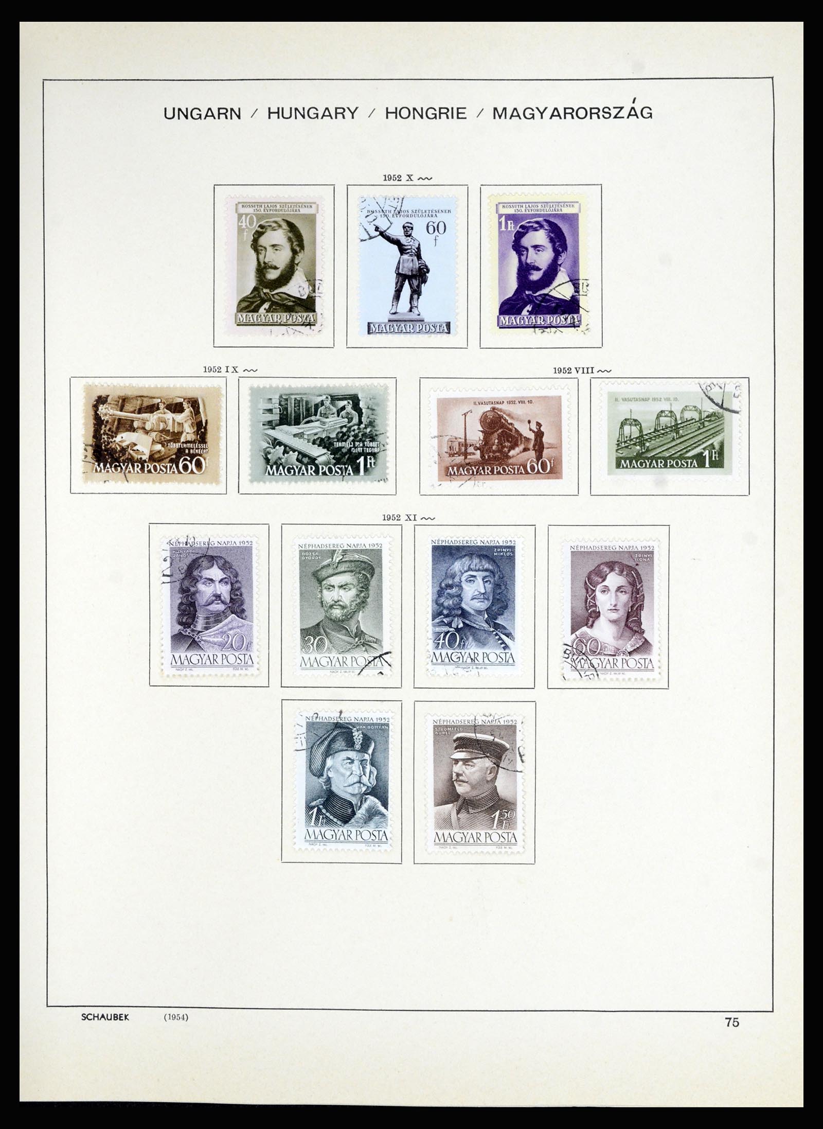 36402 096 - Postzegelverzameling 36402 Hongarije 1871-1974.