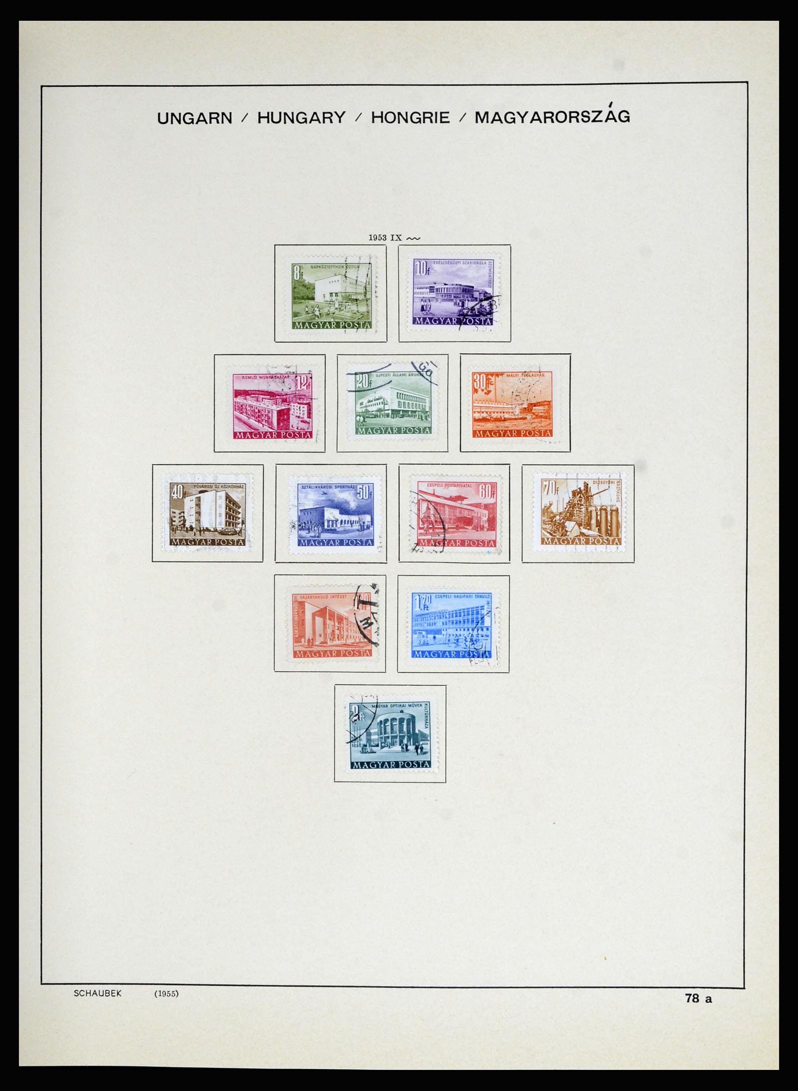 36402 100 - Postzegelverzameling 36402 Hongarije 1871-1974.