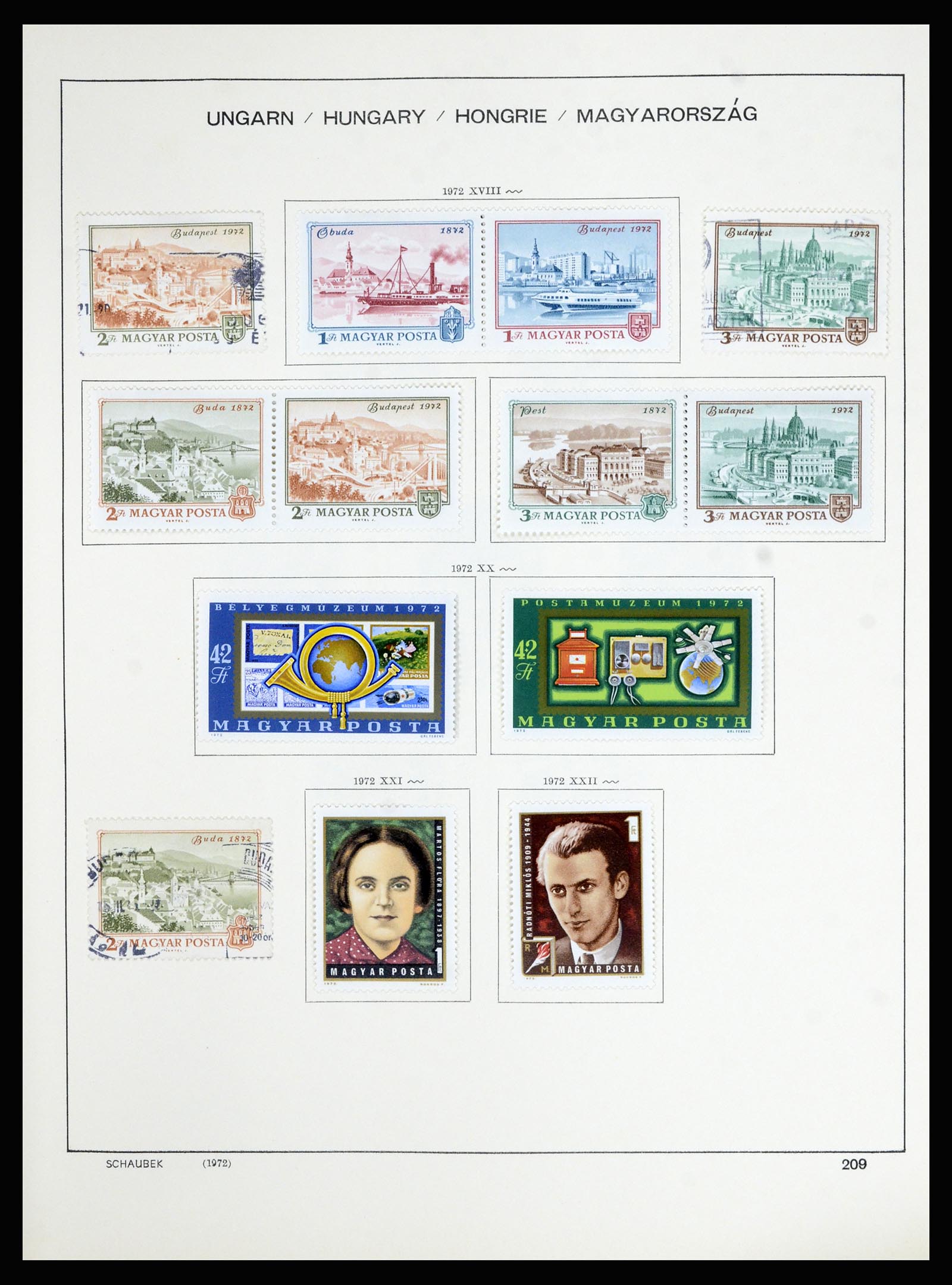 36402 224 - Postzegelverzameling 36402 Hongarije 1871-1974.