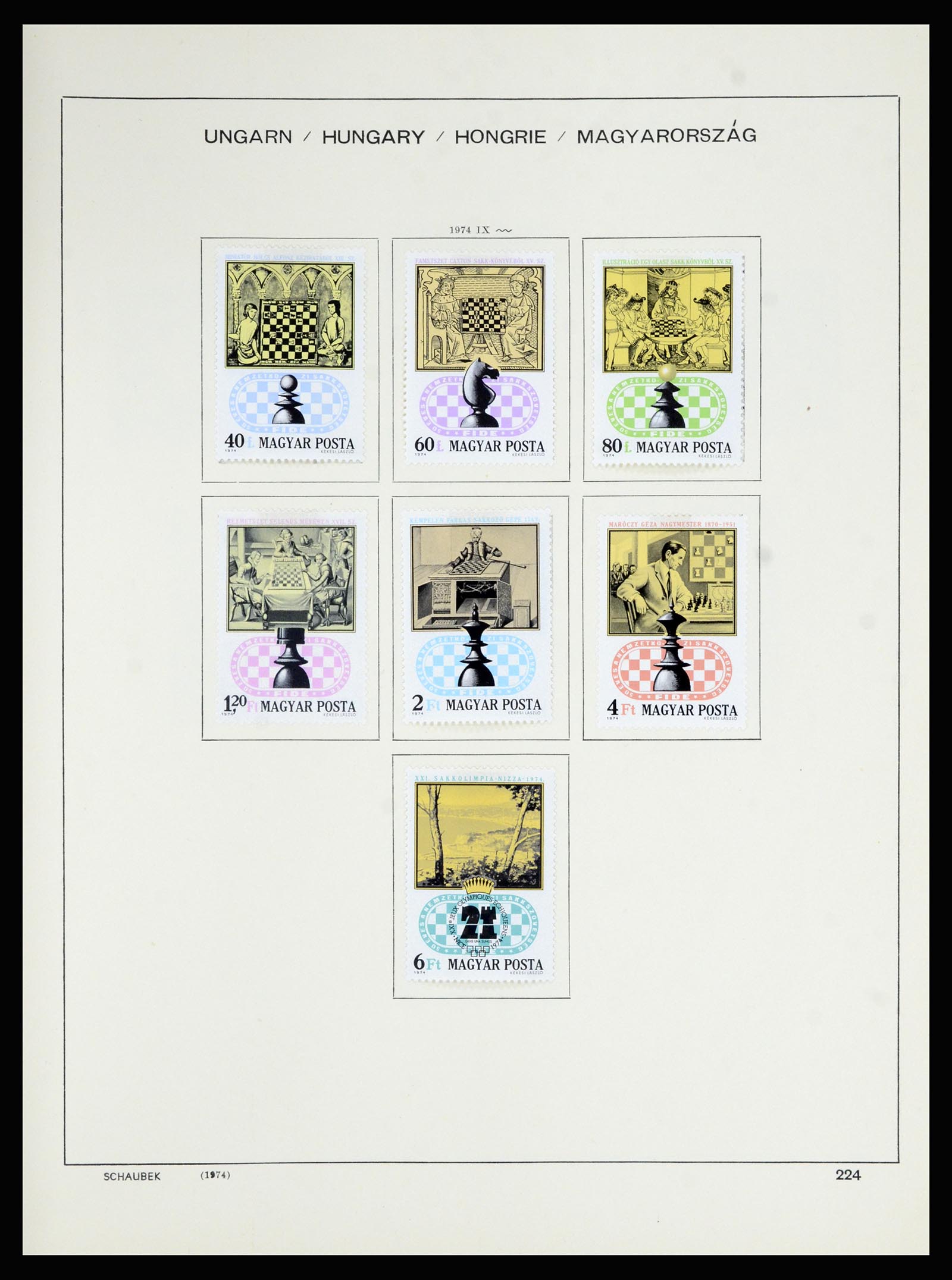 36402 240 - Postzegelverzameling 36402 Hongarije 1871-1974.