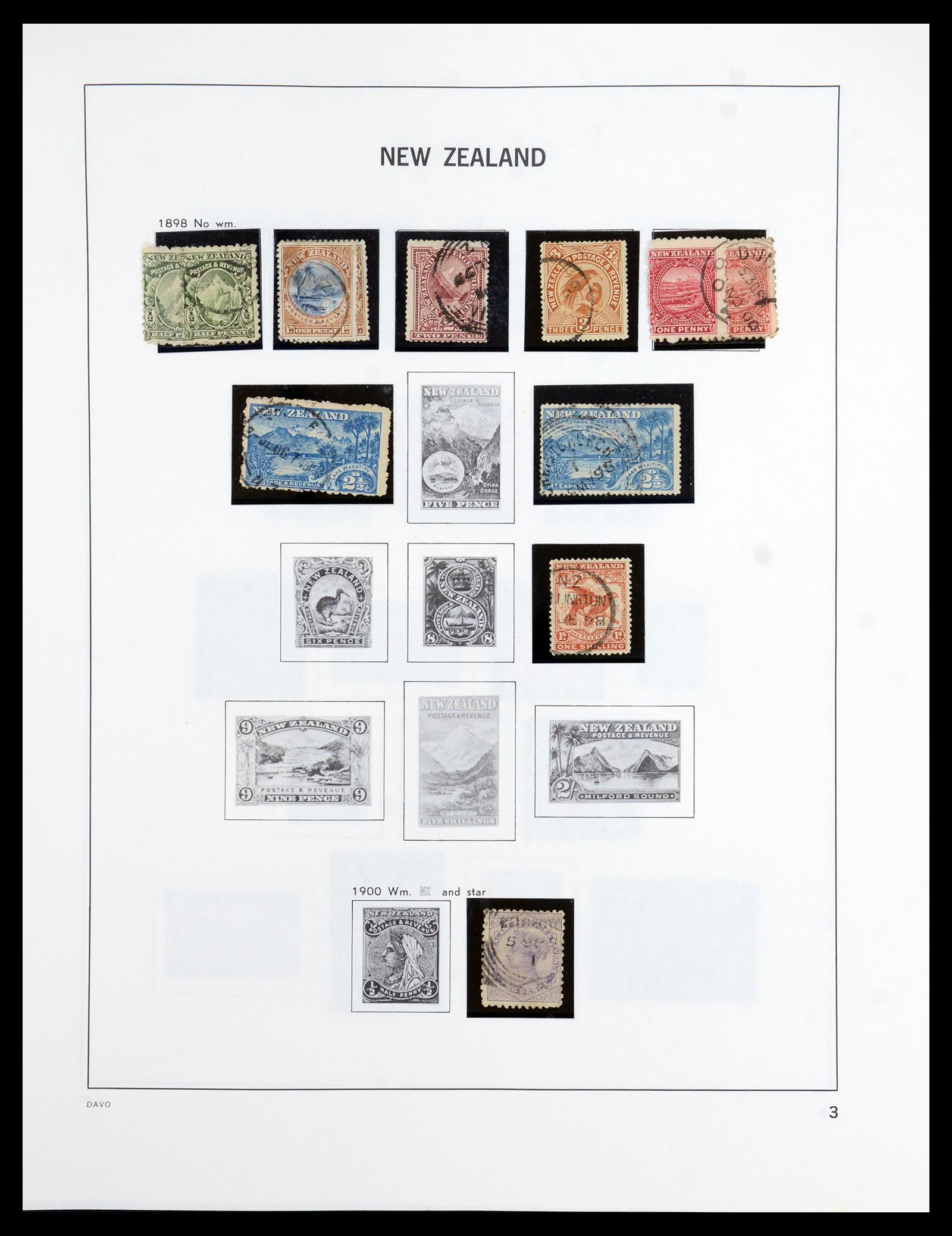 36404 002 - Postzegelverzameling 36404 Nieuw Zeeland 1873-2000.
