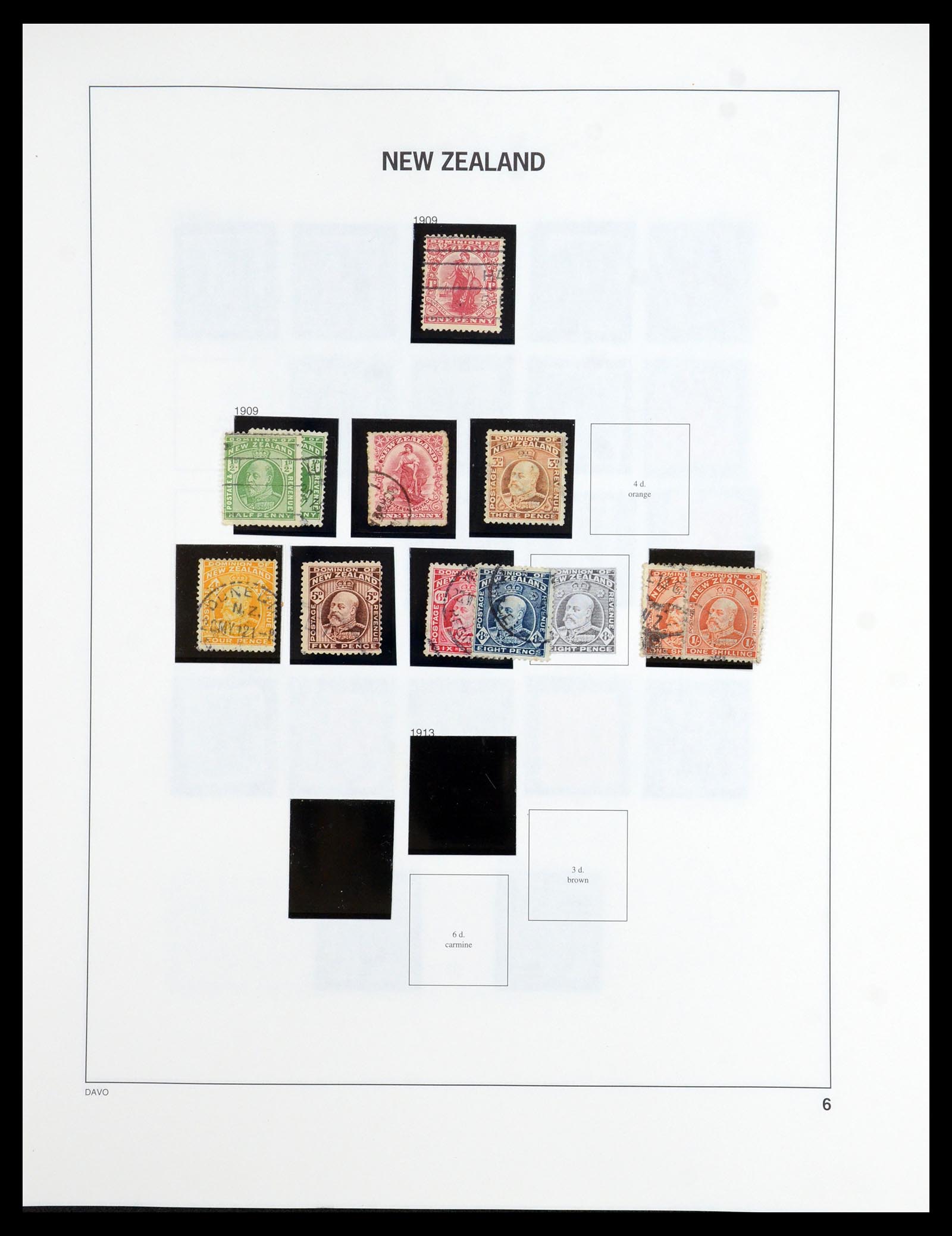 36404 005 - Postzegelverzameling 36404 Nieuw Zeeland 1873-2000.