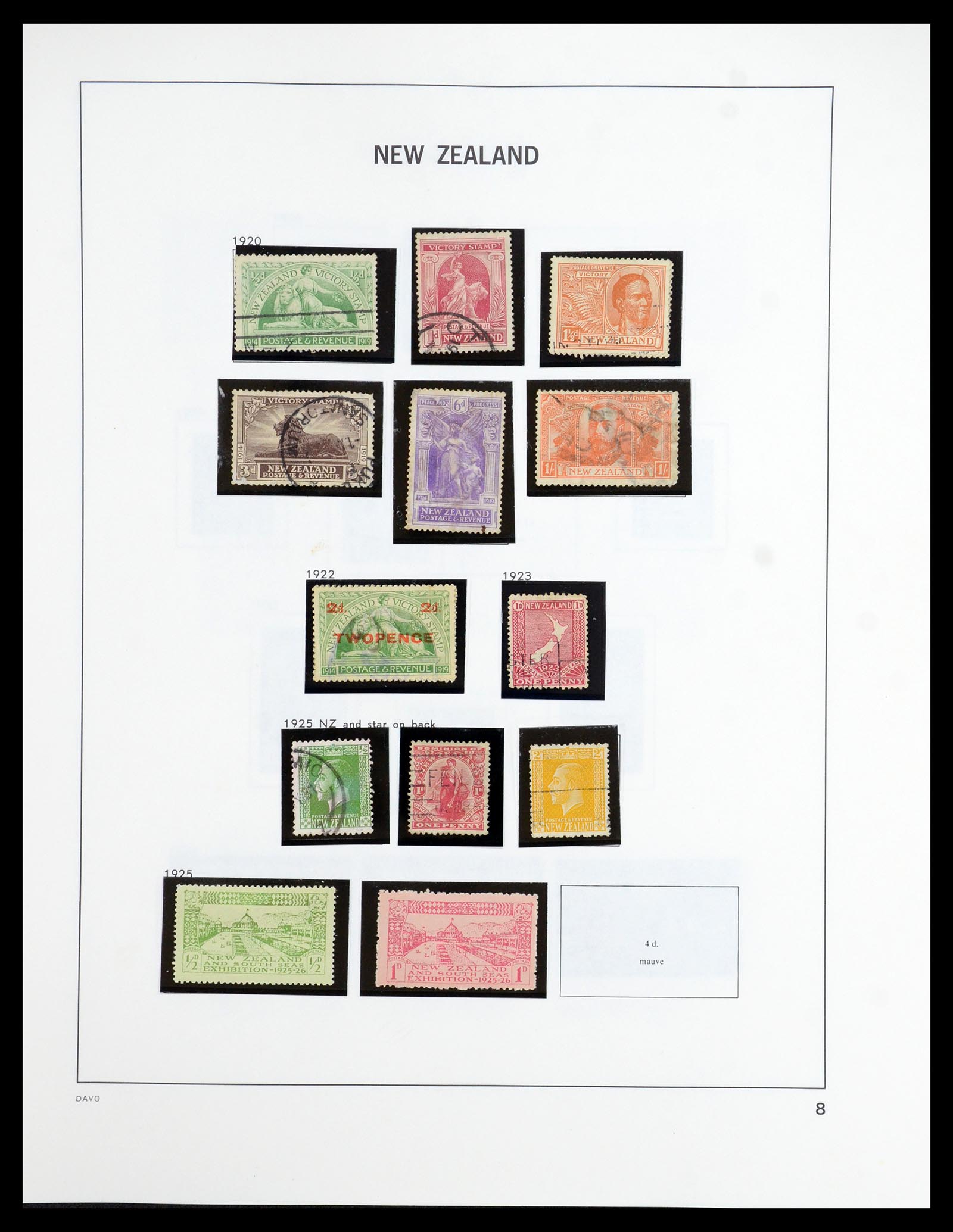 36404 007 - Stamp collection 36404 New Zealand 1873-2000.