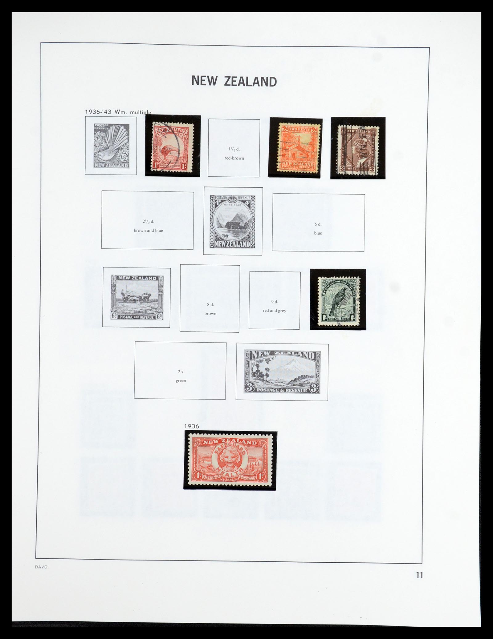 36404 010 - Stamp collection 36404 New Zealand 1873-2000.