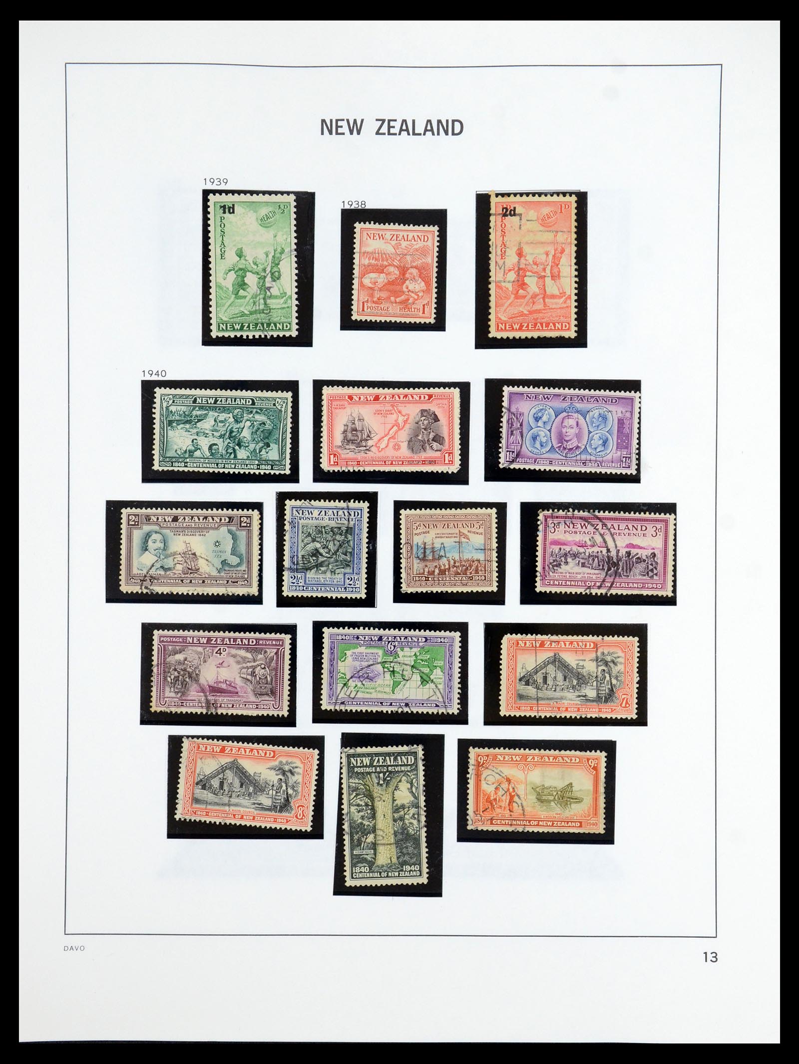 36404 012 - Stamp collection 36404 New Zealand 1873-2000.