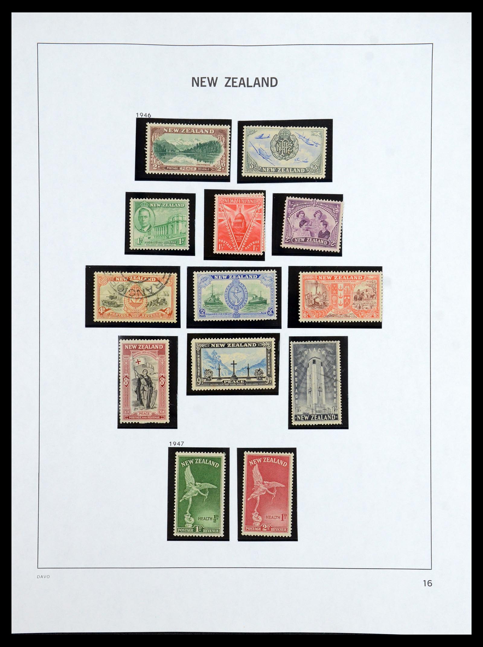 36404 015 - Postzegelverzameling 36404 Nieuw Zeeland 1873-2000.