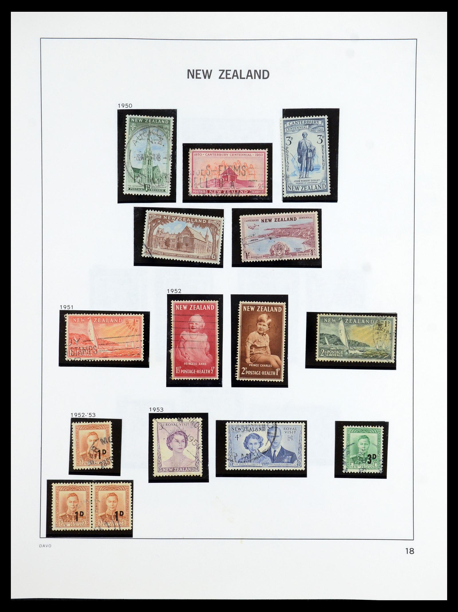 36404 017 - Stamp collection 36404 New Zealand 1873-2000.