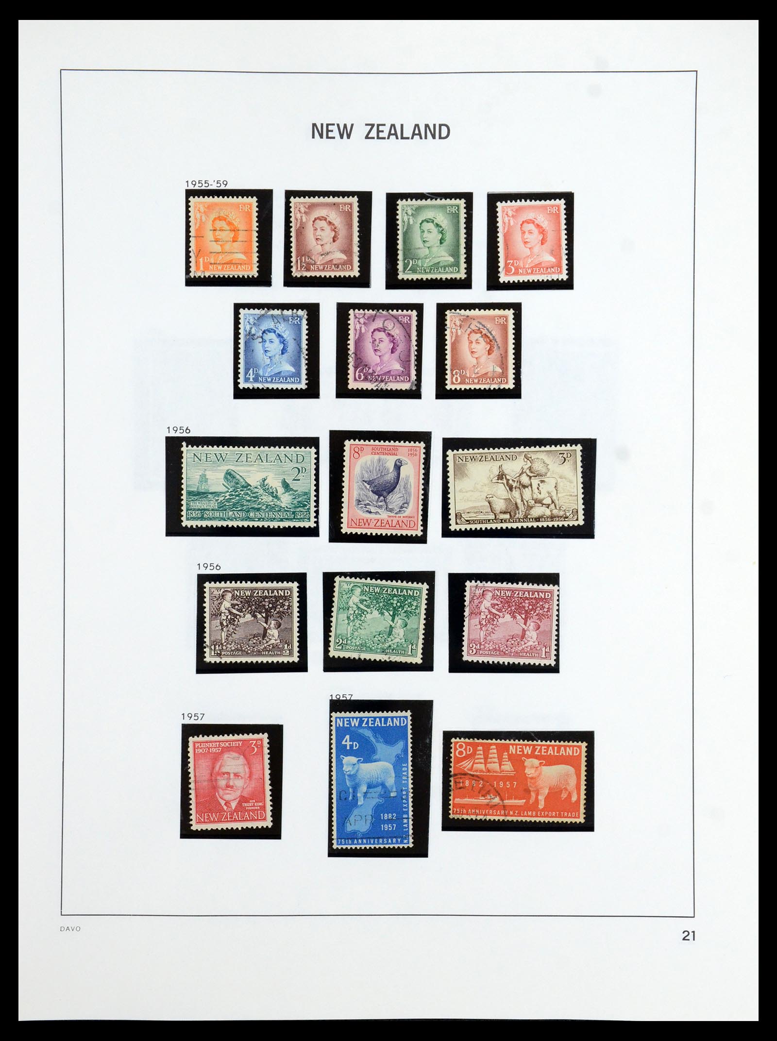 36404 020 - Stamp collection 36404 New Zealand 1873-2000.