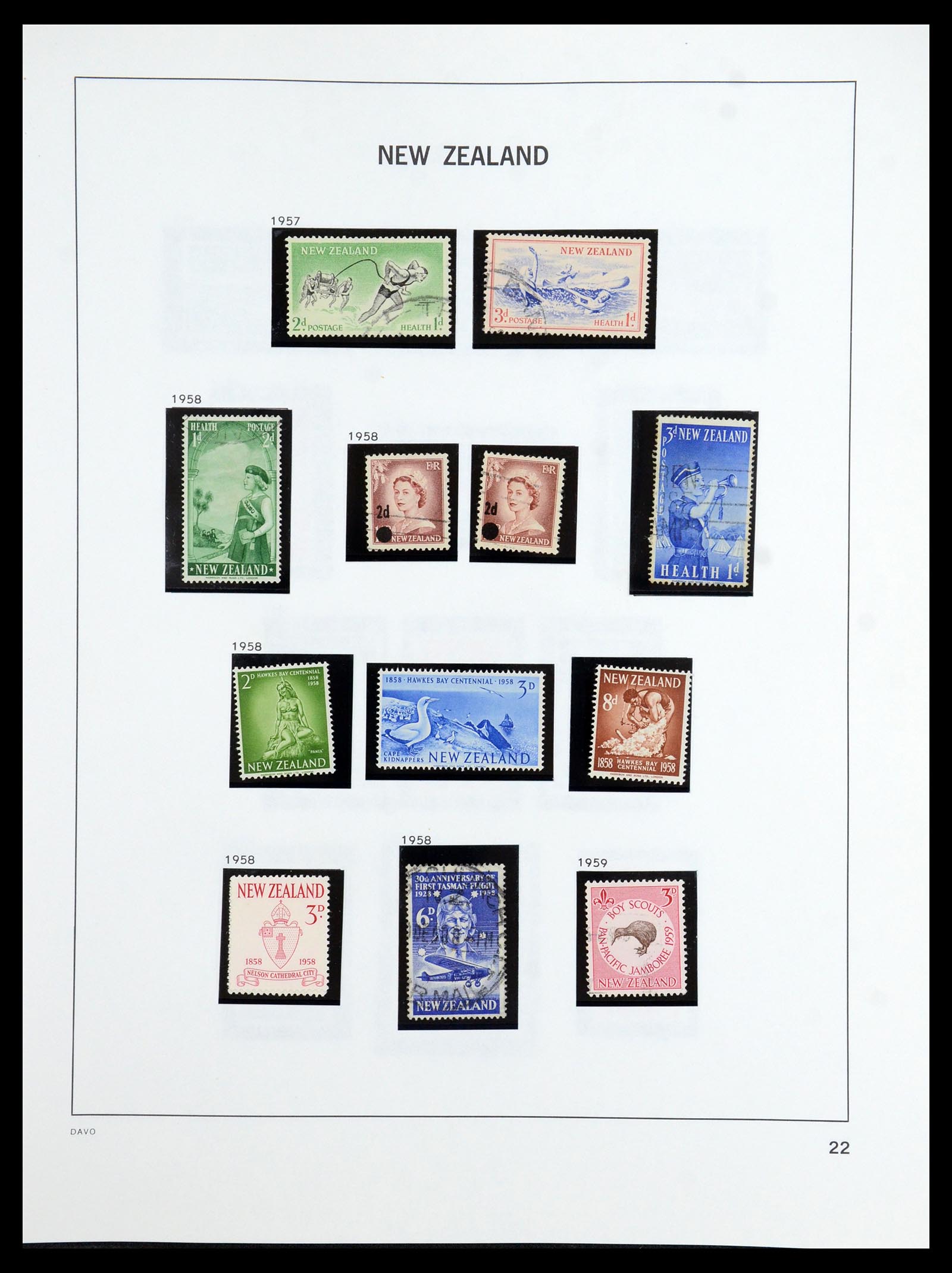 36404 021 - Postzegelverzameling 36404 Nieuw Zeeland 1873-2000.