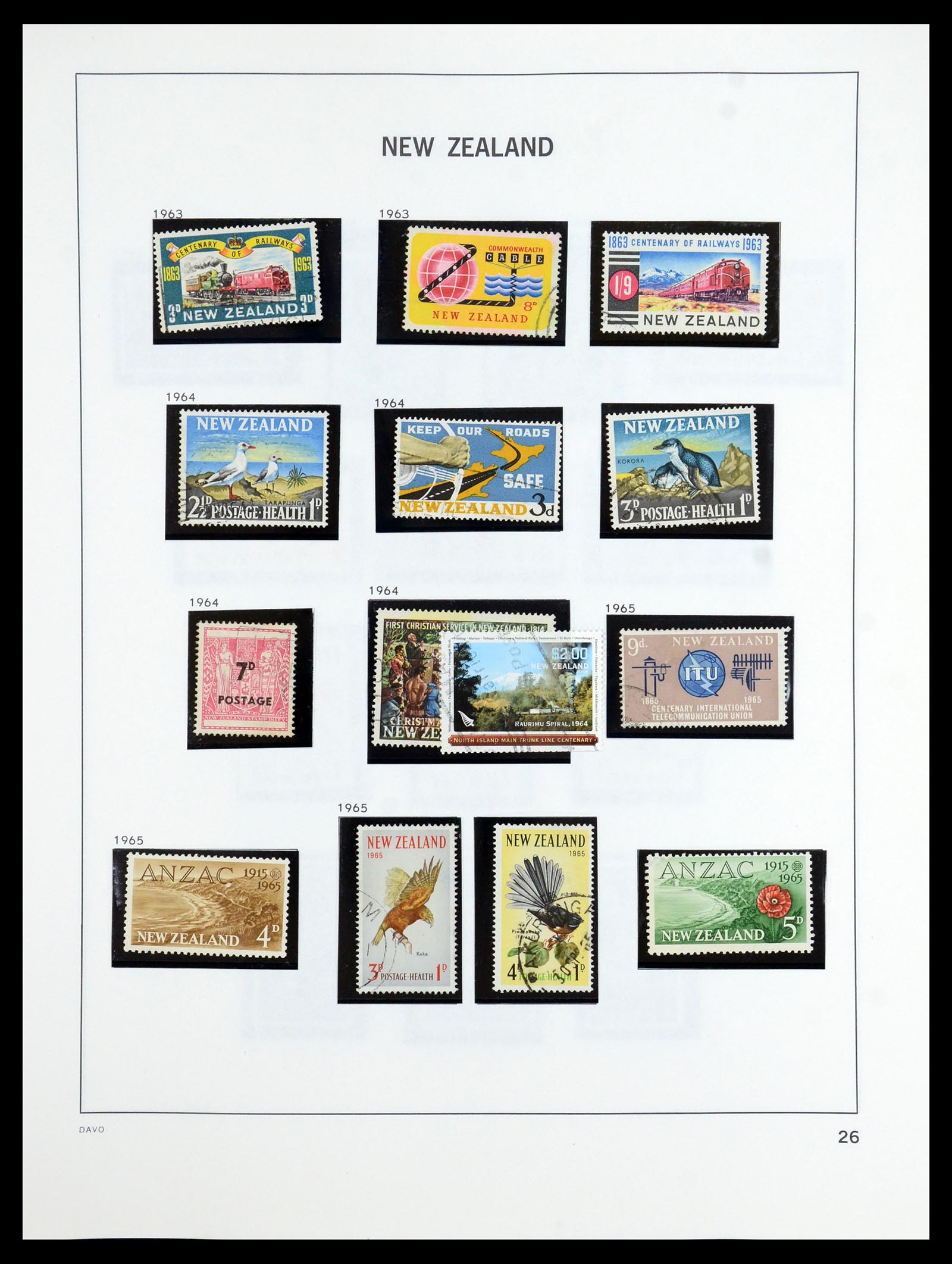 36404 025 - Postzegelverzameling 36404 Nieuw Zeeland 1873-2000.