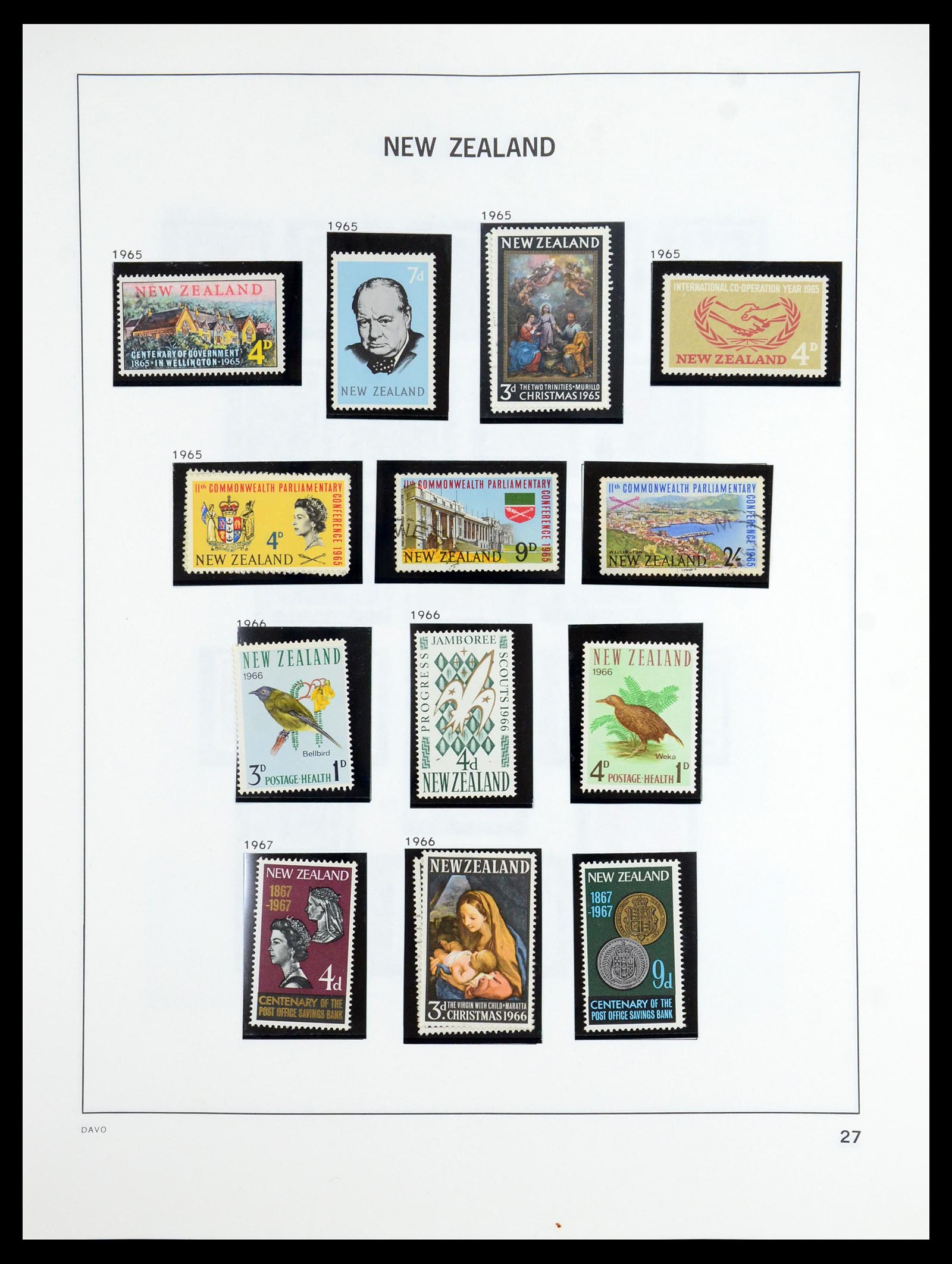 36404 026 - Postzegelverzameling 36404 Nieuw Zeeland 1873-2000.