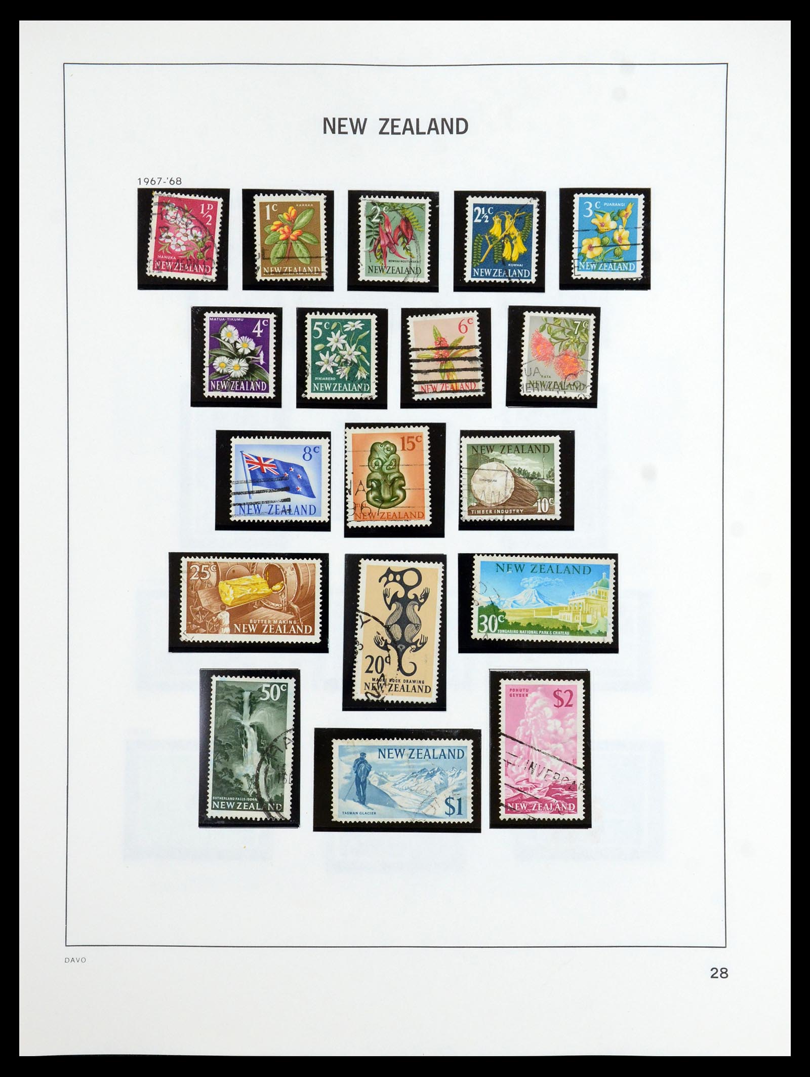 36404 027 - Postzegelverzameling 36404 Nieuw Zeeland 1873-2000.