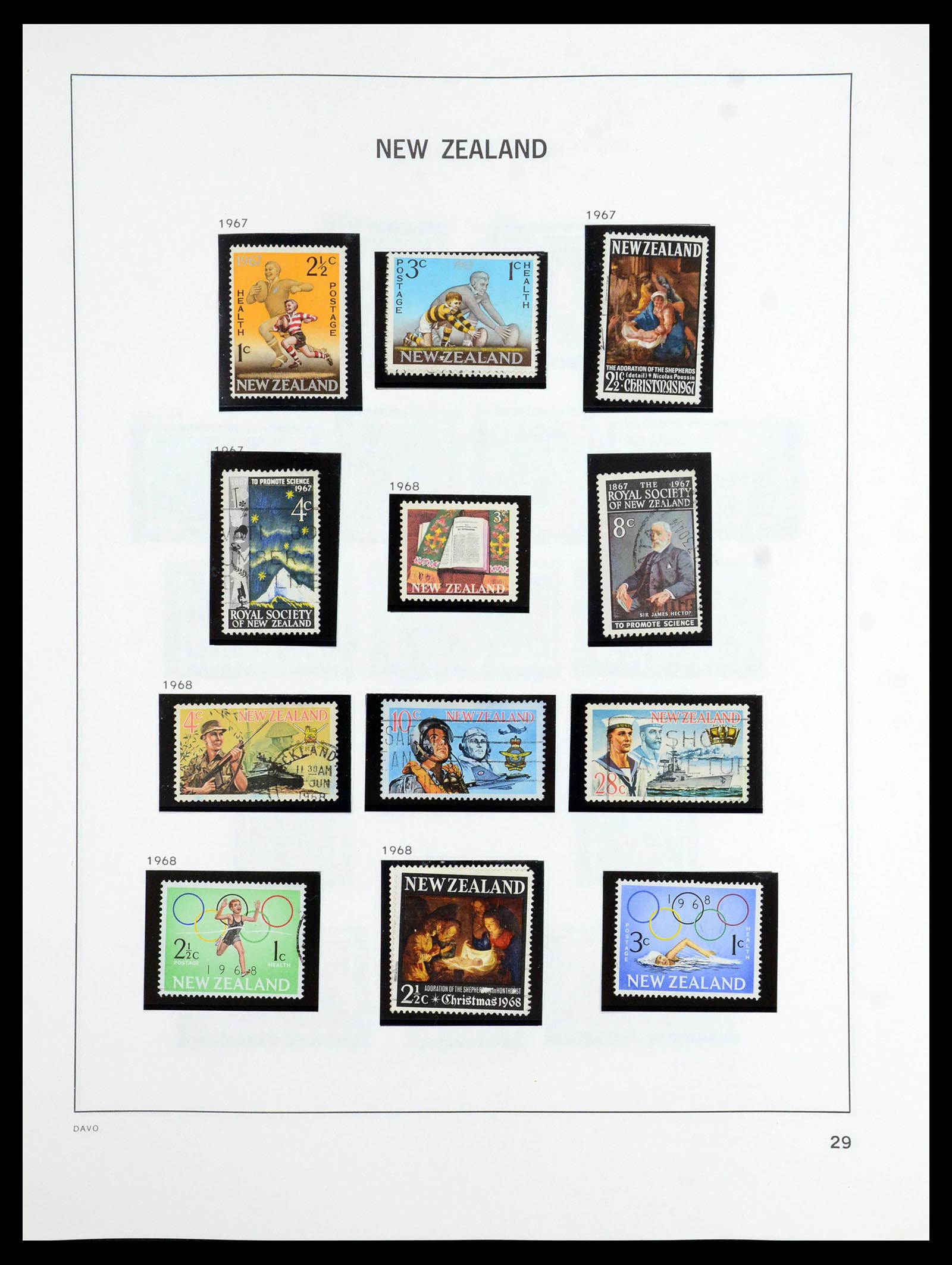 36404 028 - Postzegelverzameling 36404 Nieuw Zeeland 1873-2000.