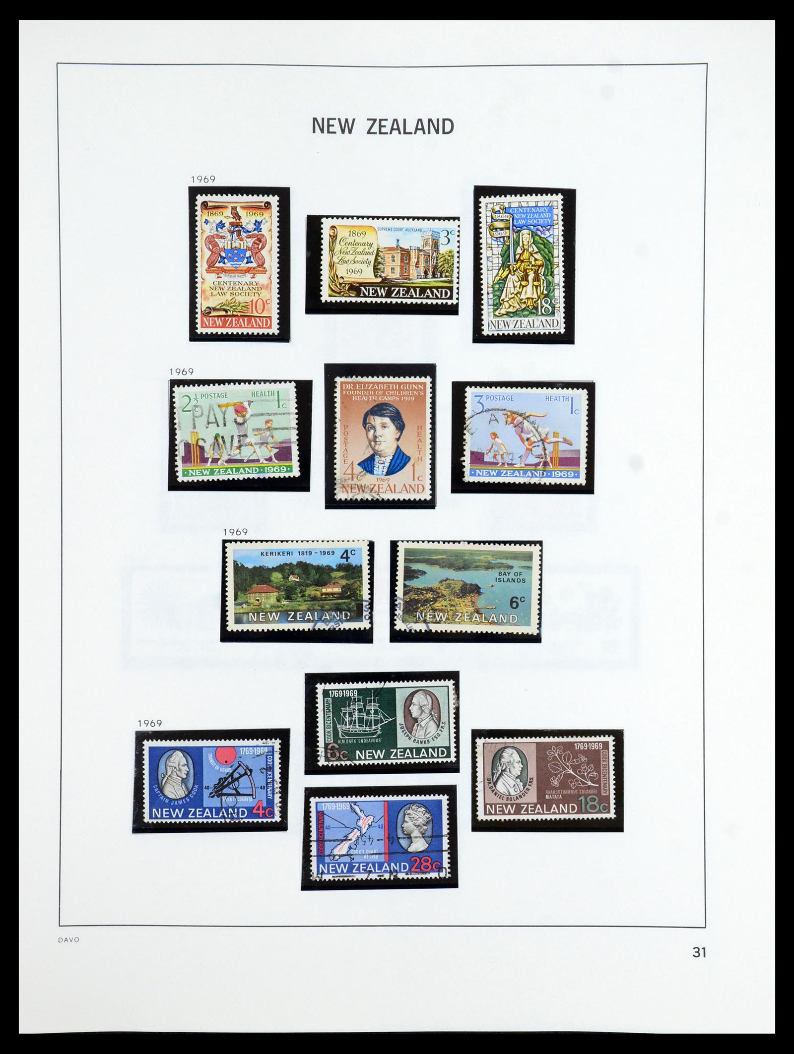 36404 030 - Postzegelverzameling 36404 Nieuw Zeeland 1873-2000.