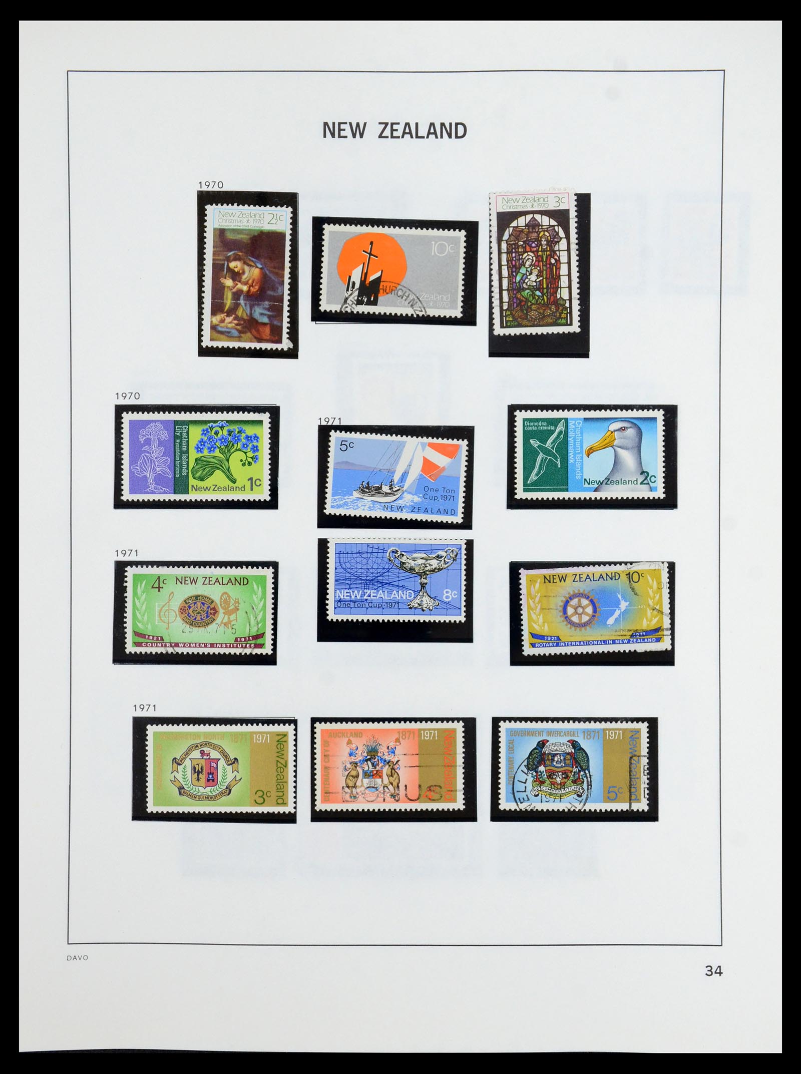 36404 033 - Postzegelverzameling 36404 Nieuw Zeeland 1873-2000.